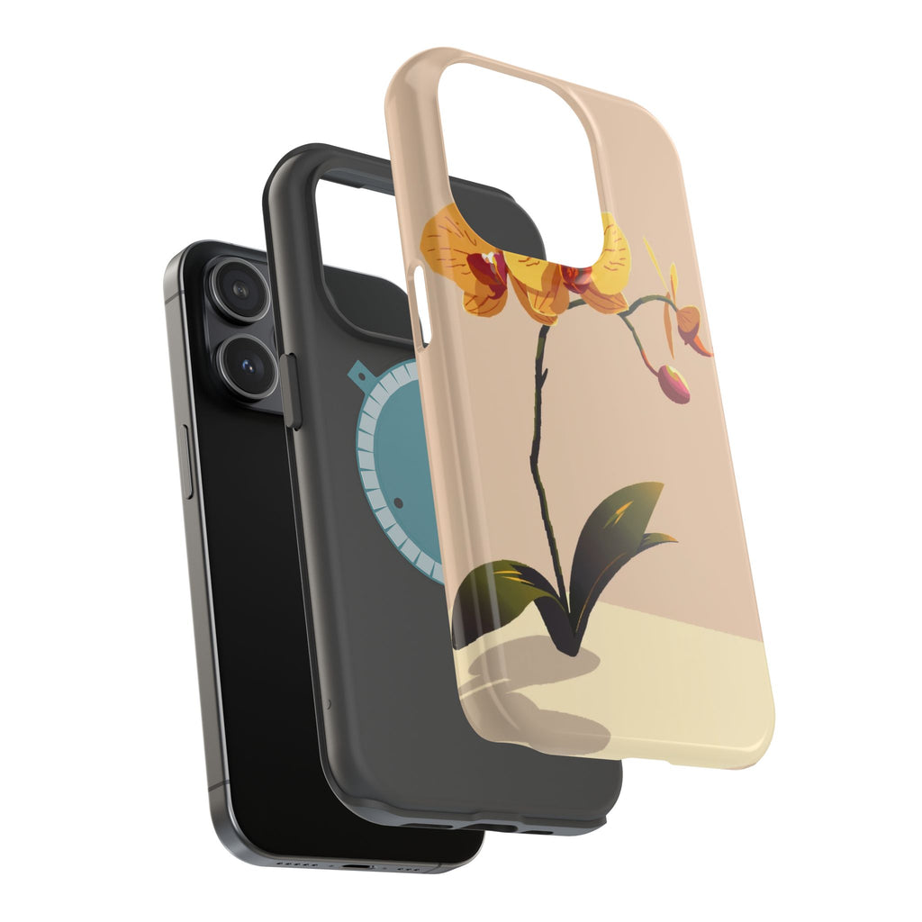 iPhone Orchid Study Pixel Art -Bit Bold Modern Everyday Snap Case · iPhone Case