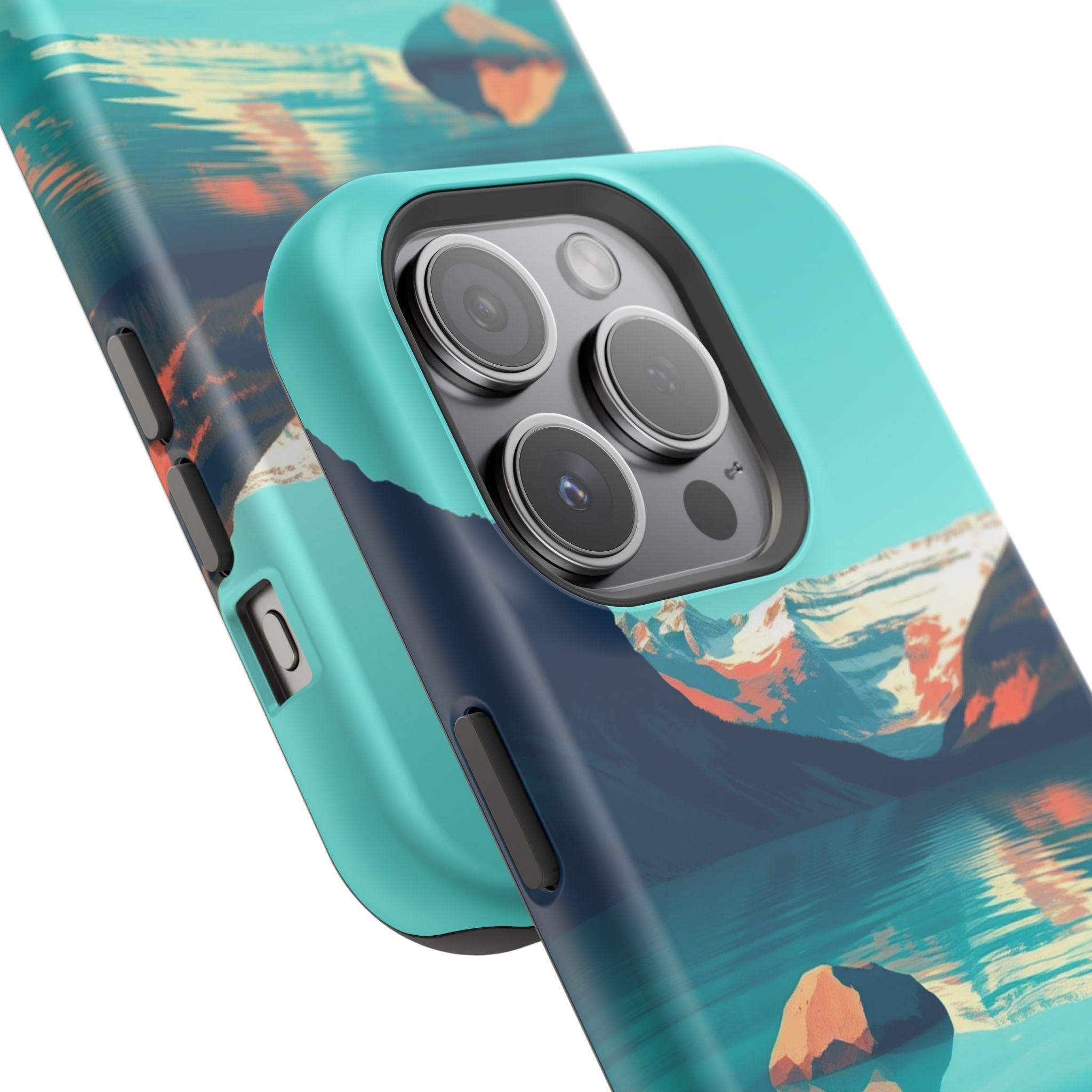 iPhone Glacier Lake Bold Art 16 Slim Everyday Designer Case · iPhone Case
