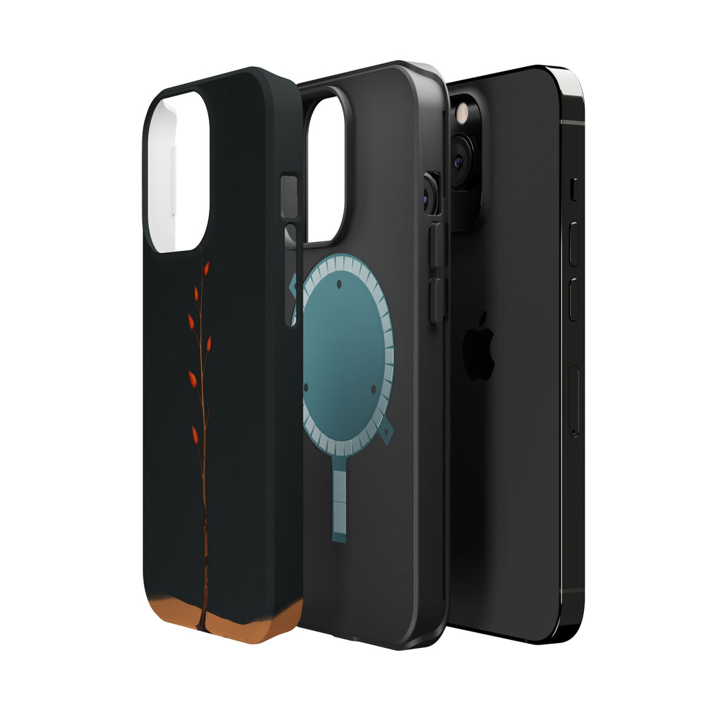 iPhone Burnt Orange And Sand Minimalist Stem Slim iPhone Everyday · iPhone Case