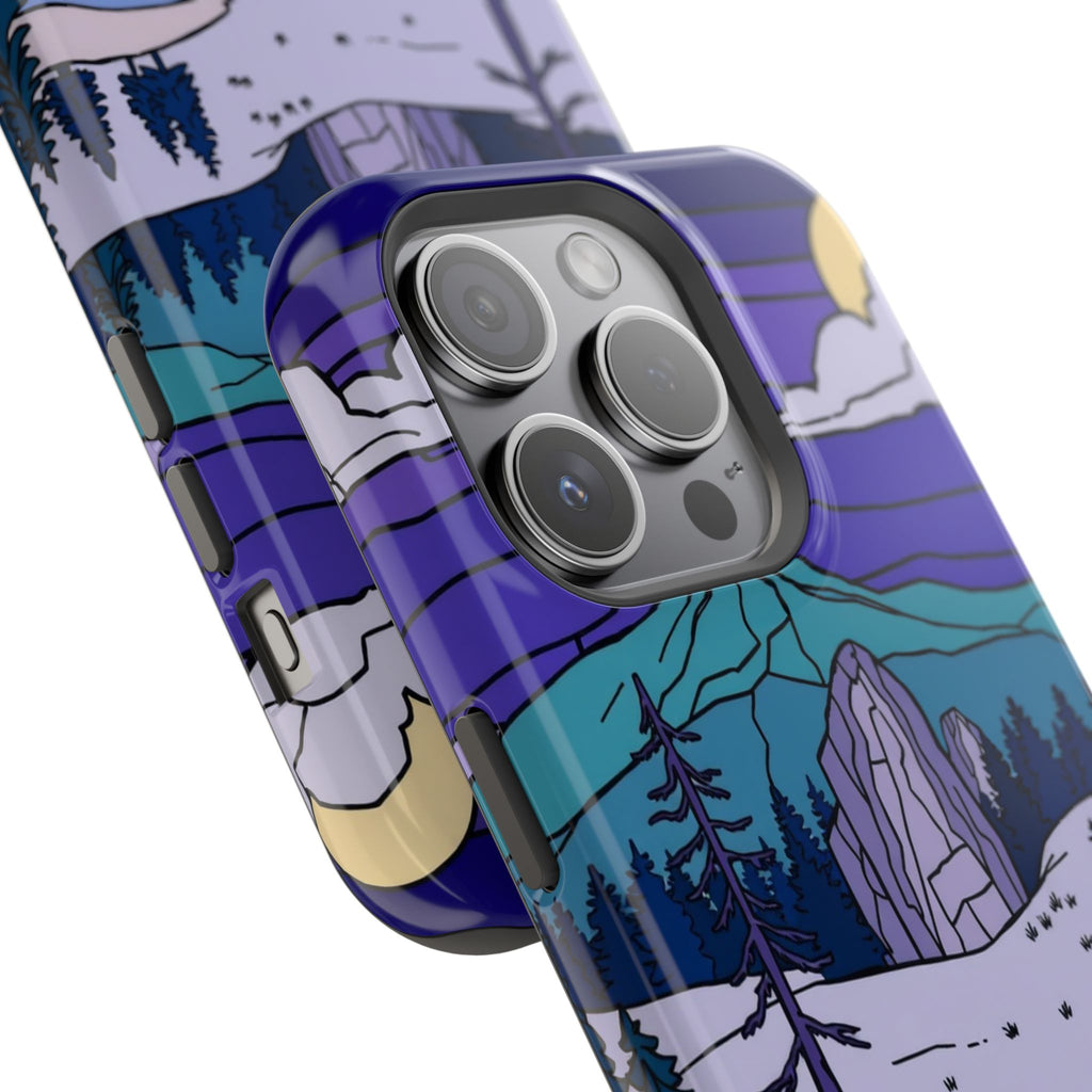 iPhone Pine Ridge Stained Glass Slim Everyday Designer Case · iPhone Case
