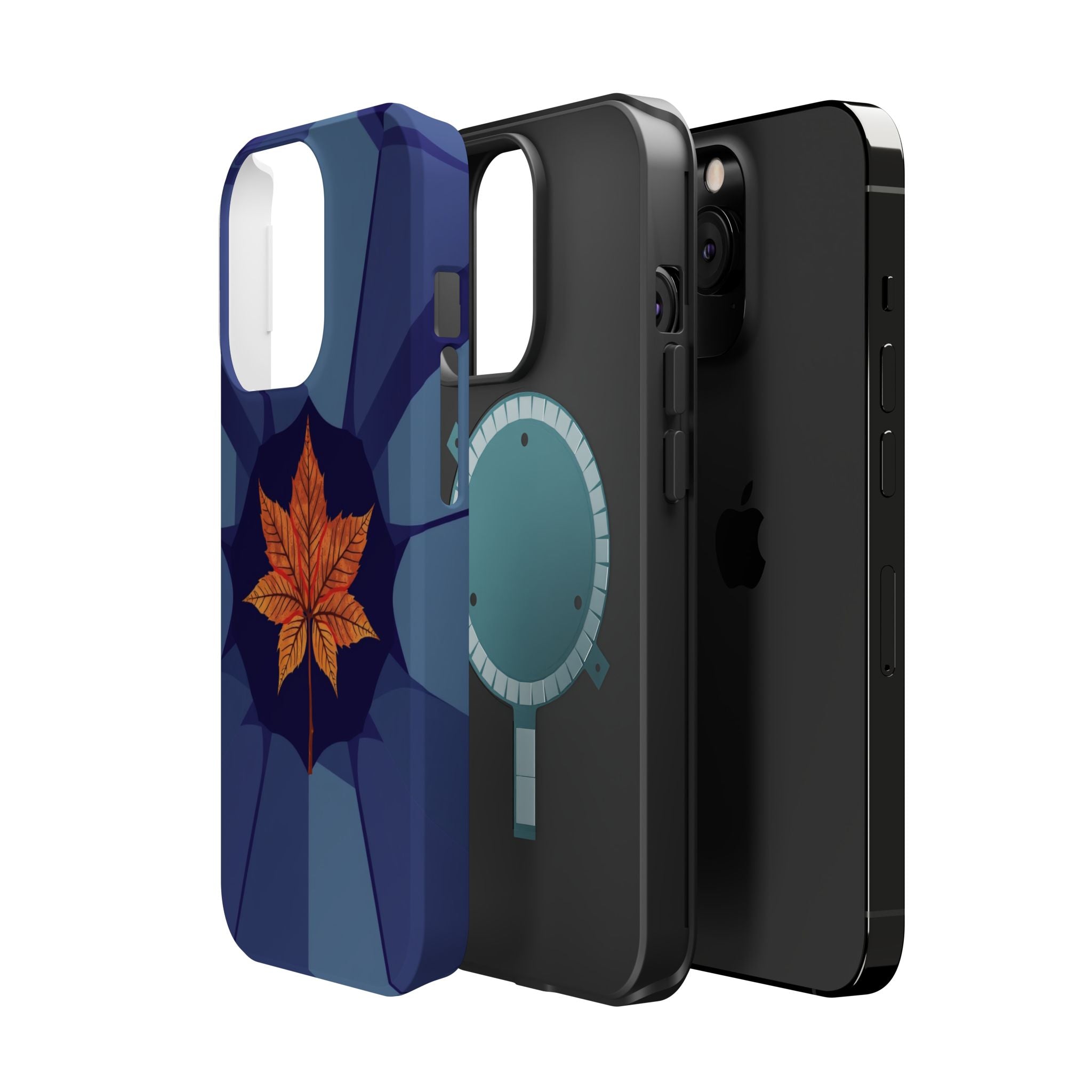 iPhone Autumn Maple Abstract Geometric Slim Everyday Designer Case · iPhone Case