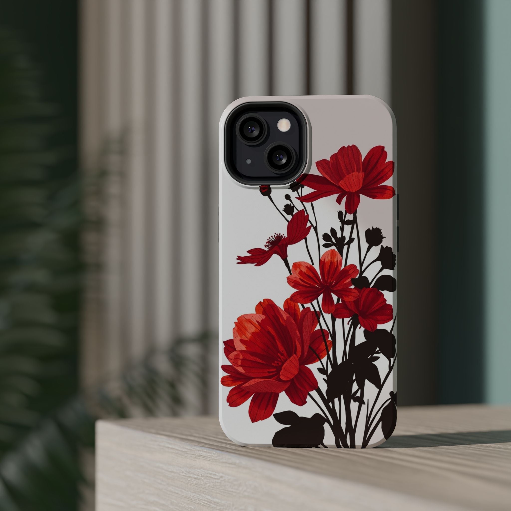 iPhone Floral Silhouette Cinematic Art Slim Snap Case · iPhone Case