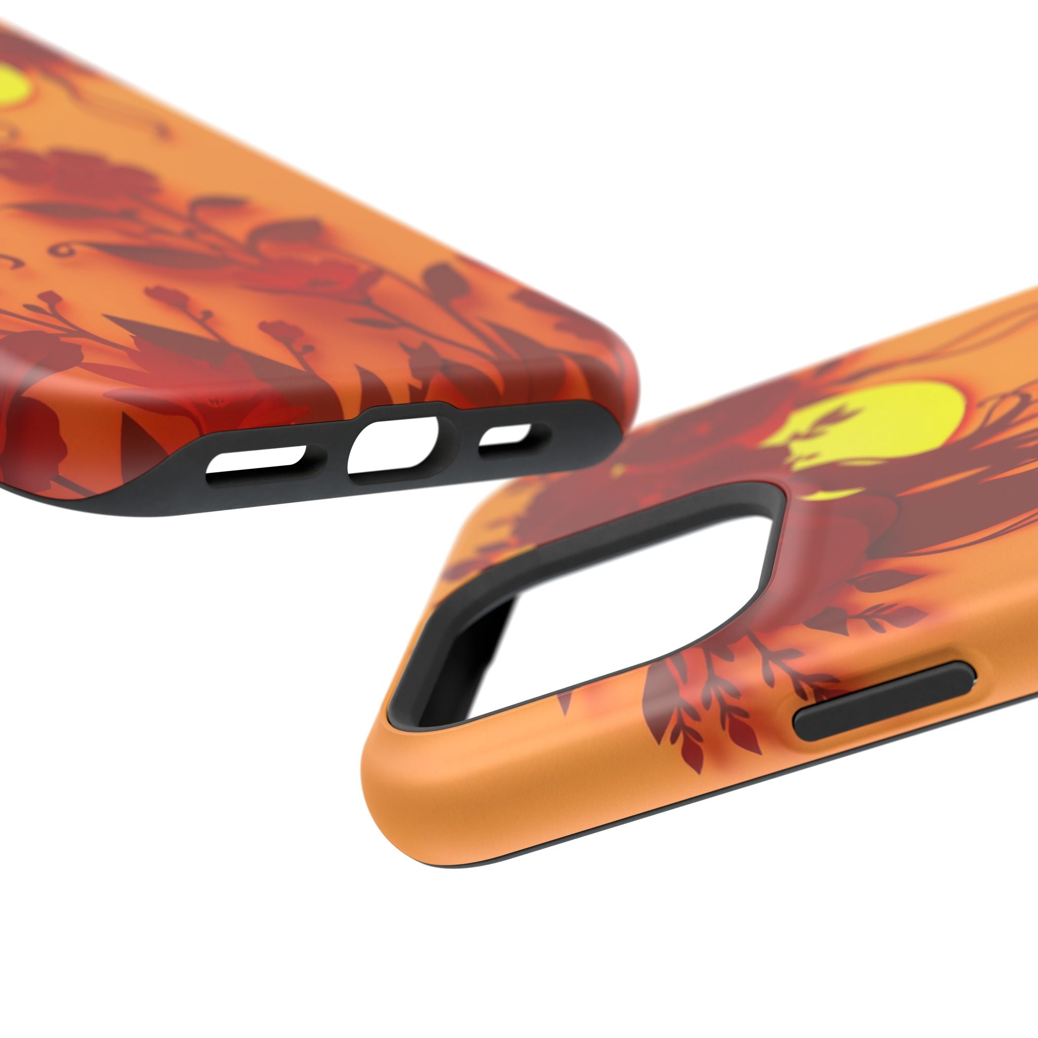 iPhone Sunset Amber And Peach Floral Crown Slim iPhone Everyday · iPhone Case
