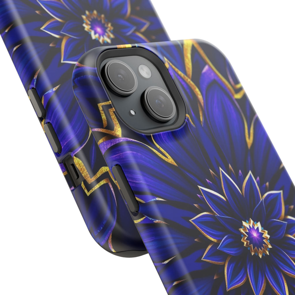 iPhone Floral Mandala Electric Art 14 Slim Everyday Designer Case · iPhone Case