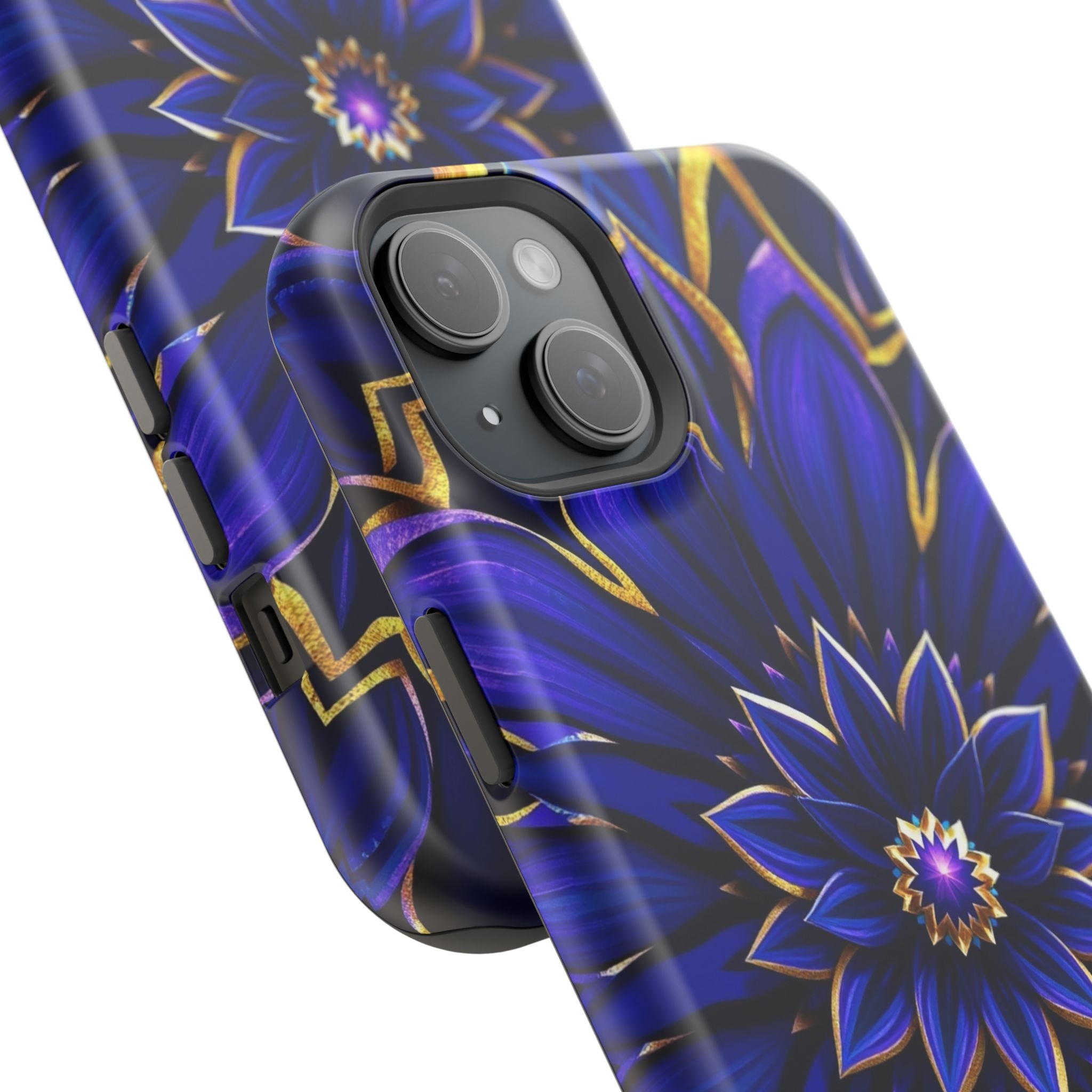 iPhone Floral Mandala Electric Art 14 Slim Everyday Designer Case · iPhone Case