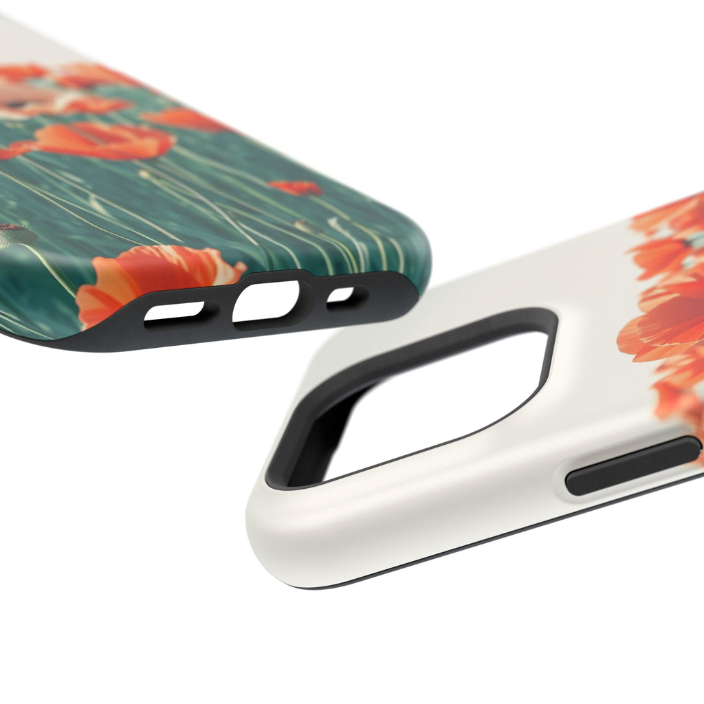 iPhone Mint And Blush Poppy Field 10 Slim Everyday Designer Case · iPhone Case