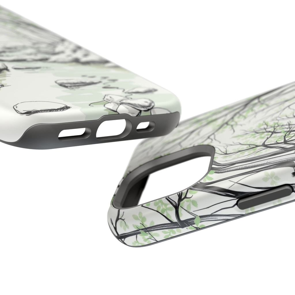 iPhone Sage And Ivory Spring Creek Bold Modern Everyday Snap Case · iPhone Case