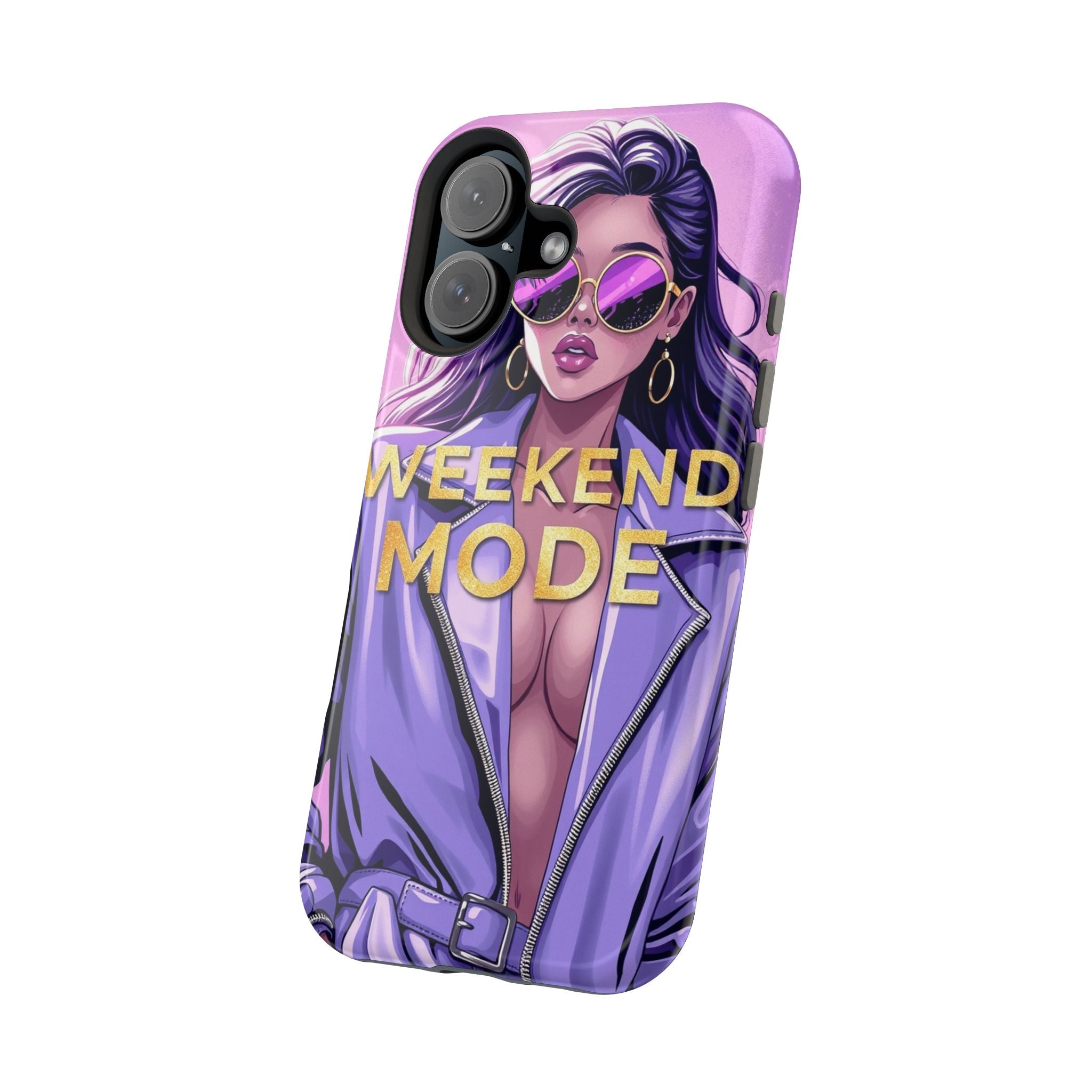 iPhone Lavender And Pearl Weekend Mode On Slim Everyday Designer Case · iPhone C