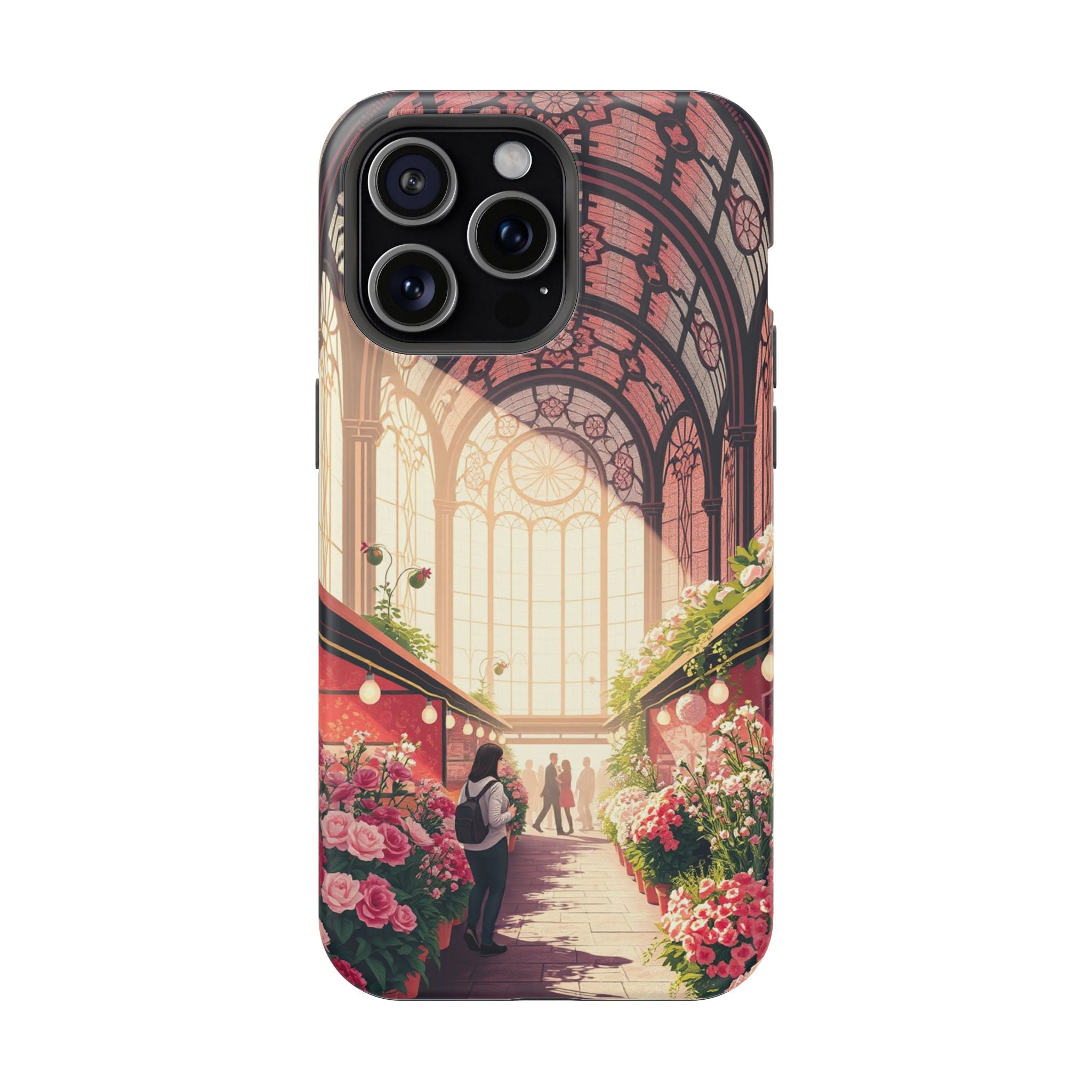 iPhone Flower Market Stained Glass Bold Modern Everyday Snap Case · iPhone Case