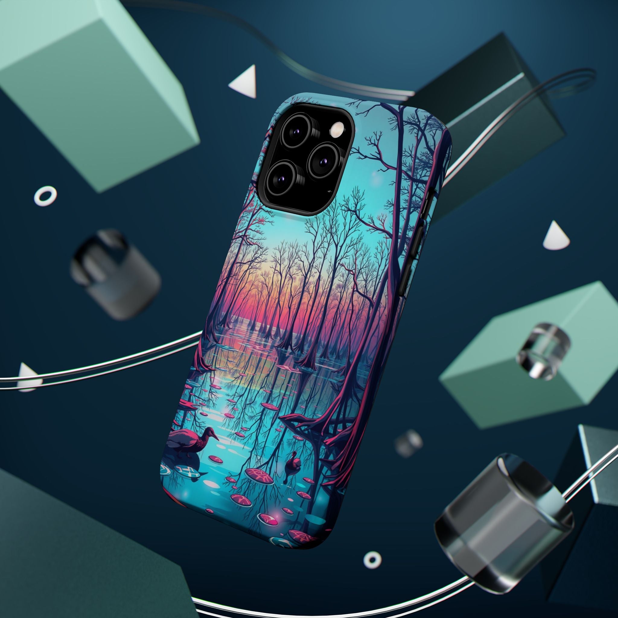 iPhone Cypress Swamp Holographic Iridescent Slim iPhone Everyday · iPhone Case
