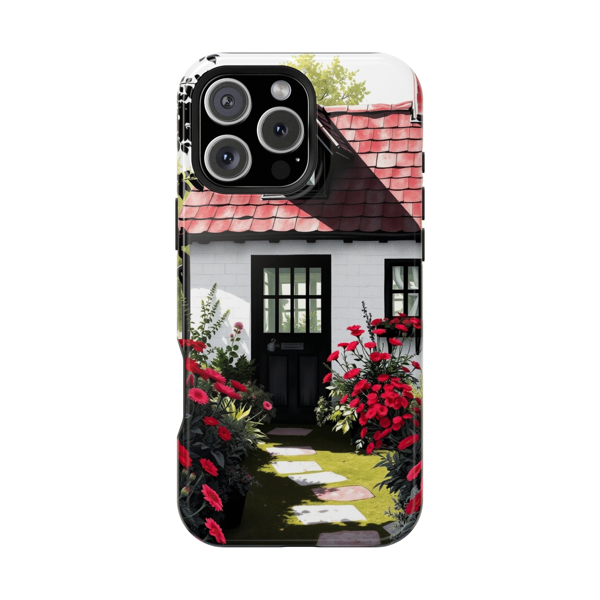 iPhone Cottage Garden Vibrant Watercolor Slim Snap Case · iPhone Case