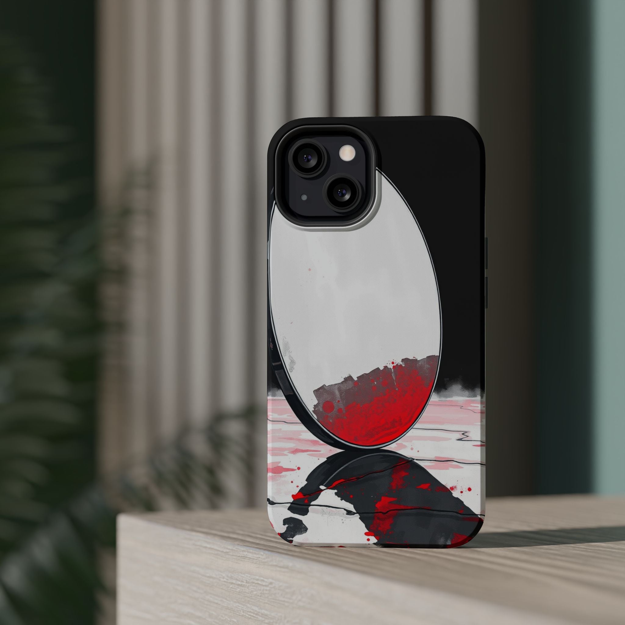 iPhone Earthy Salt Flat Mirror Design Slim Everyday Designer Case · iPhone Case