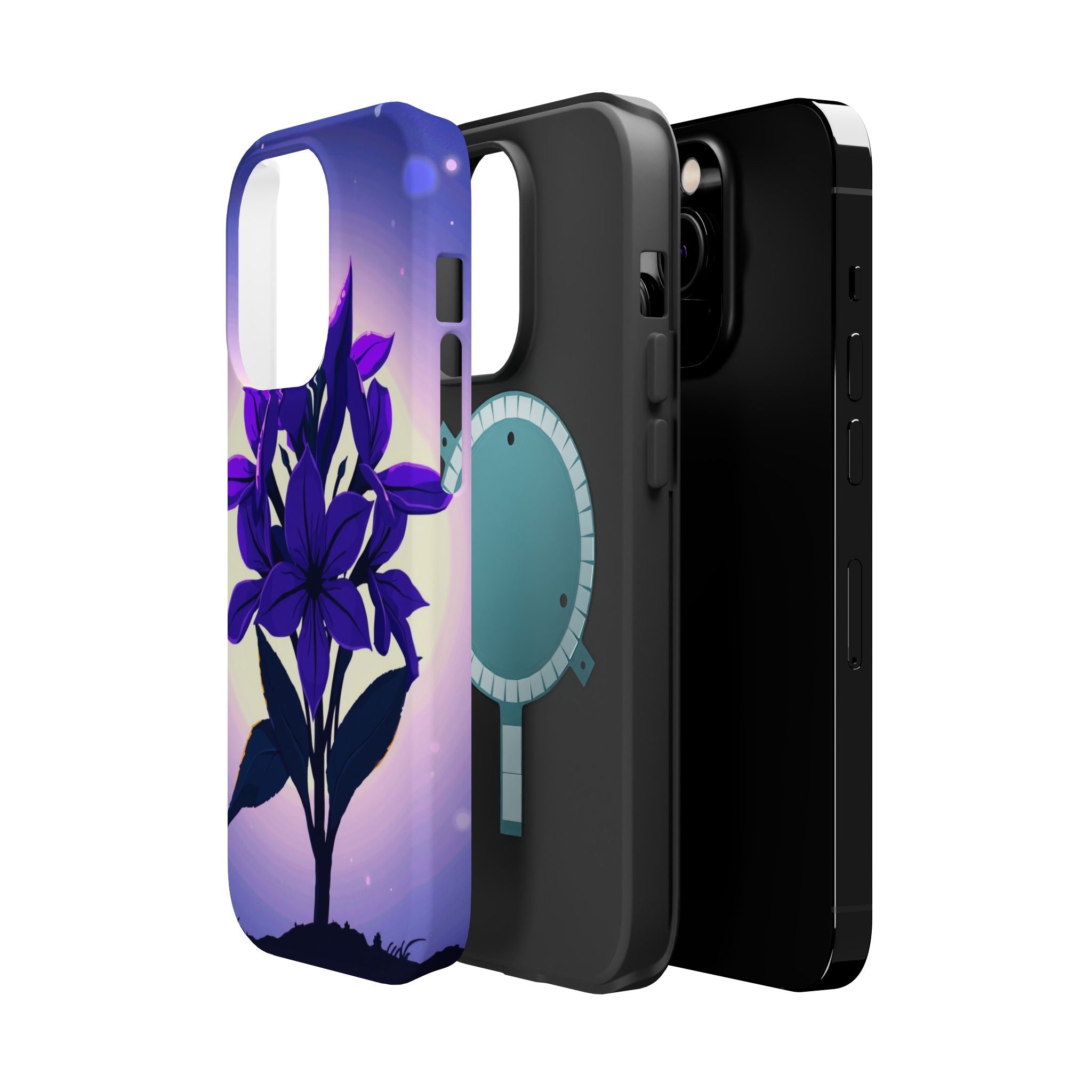 iPhone Floral Crown Mystic Art 13 Bold Modern Everyday Snap Case · iPhone Case