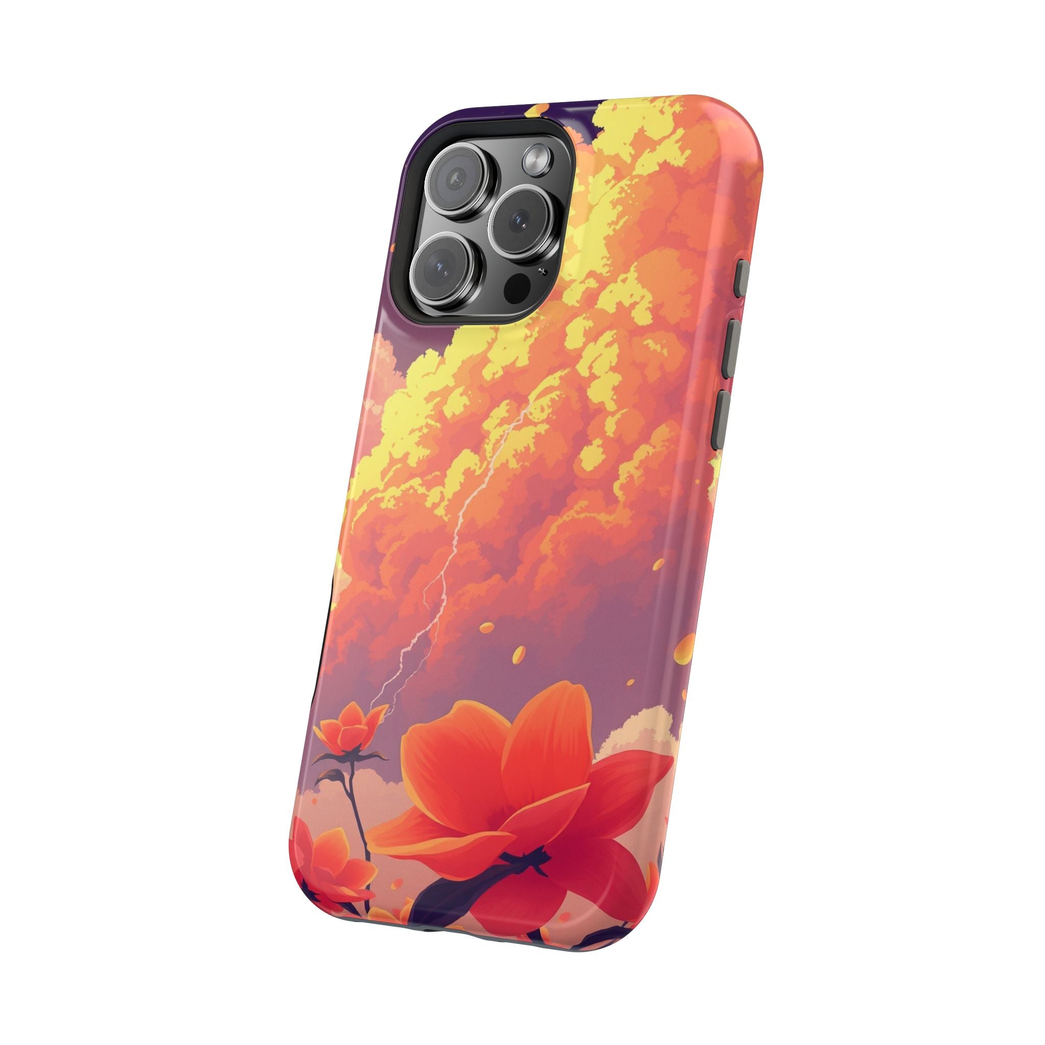 iPhone Sunset Amber And Peach Petal Storm Slim iPhone Everyday Designer · iPhone