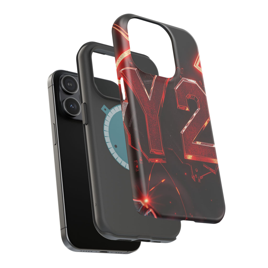 iPhone Y2K Holographic Bold Art Slim Everyday Designer Case · iPhone Case