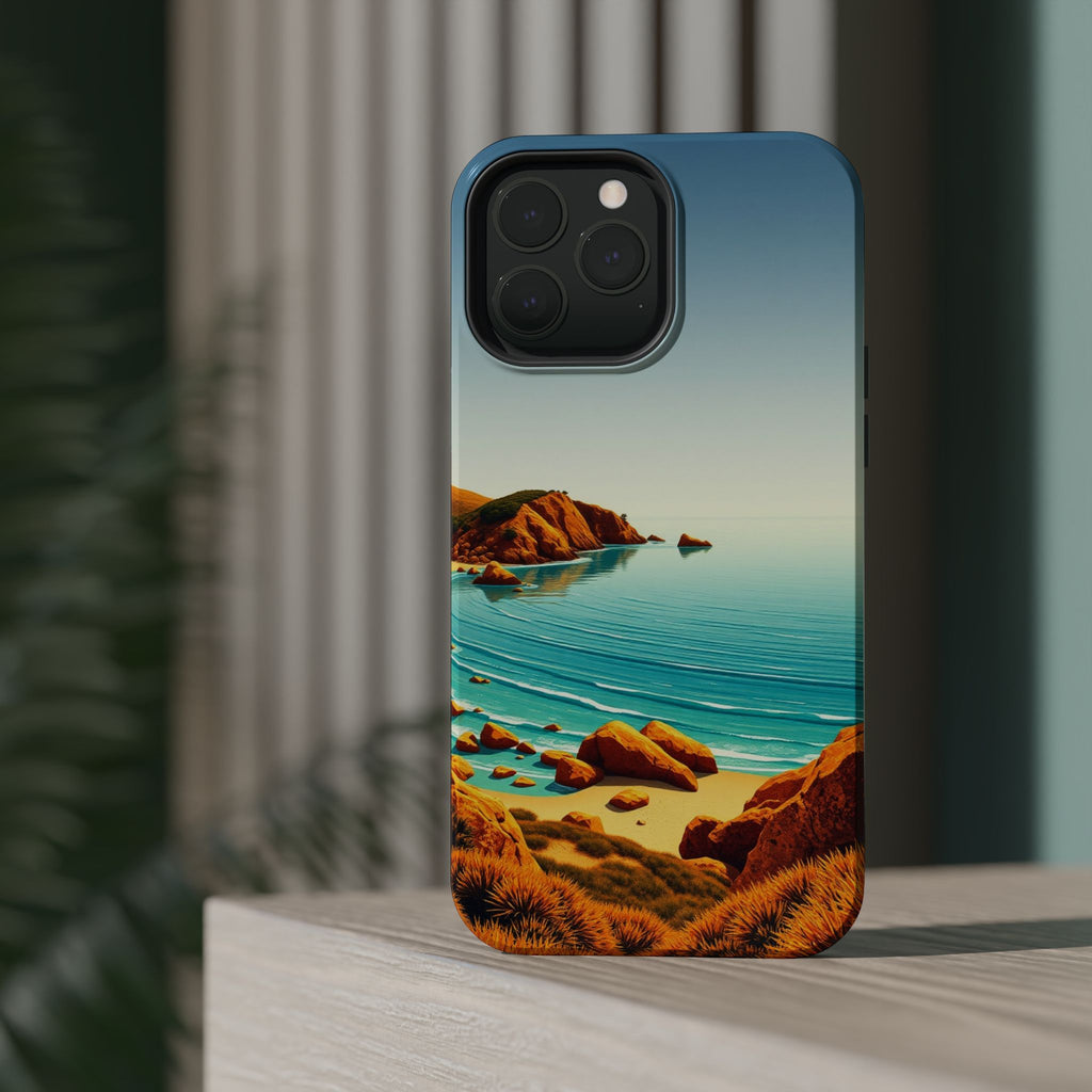 iPhone Mustard And Rust Pebble Beach Slim Everyday iPhone 14 Designer · iPhone C