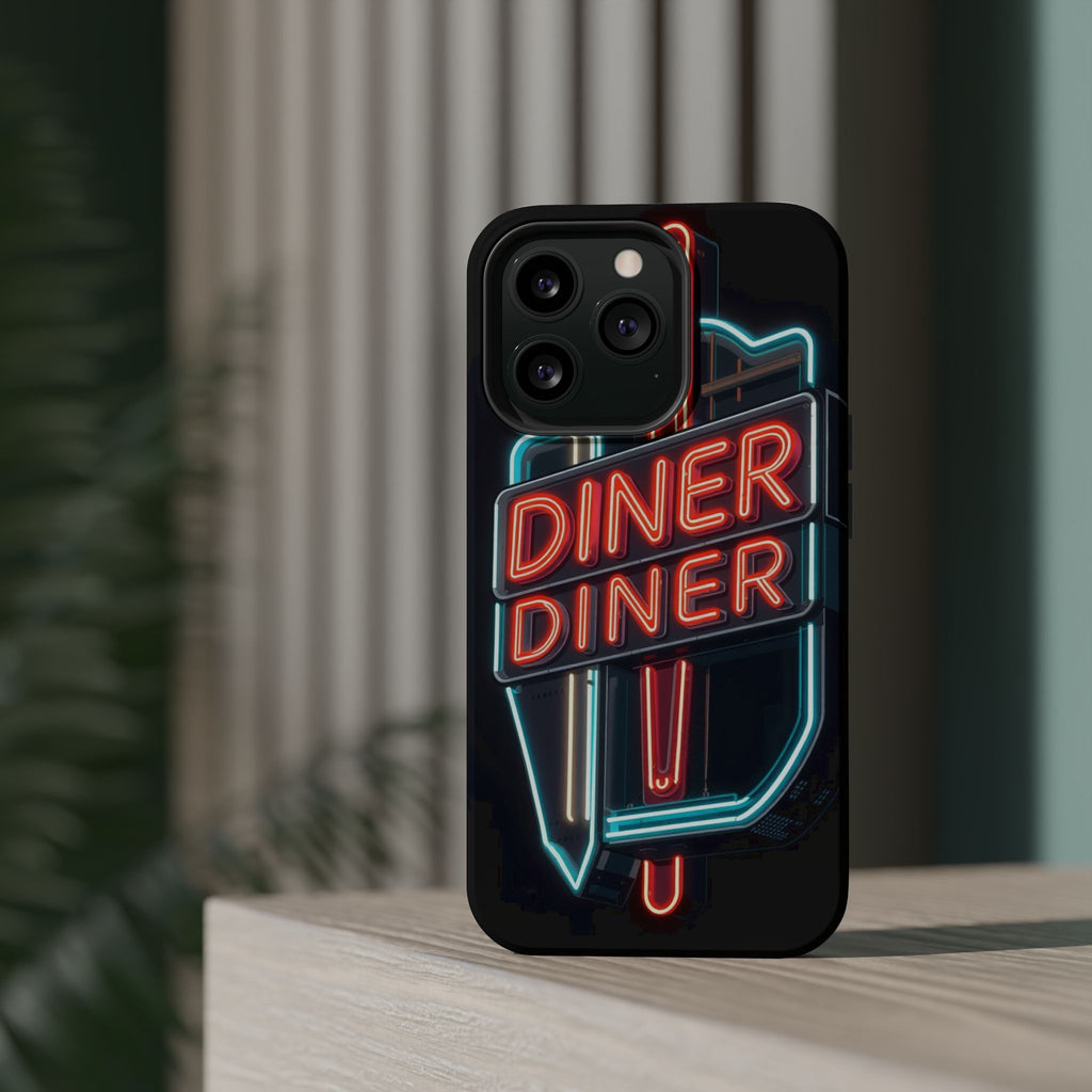 iPhone Neon Diner Sign Electric Art Slim Everyday Designer Case · iPhone Case