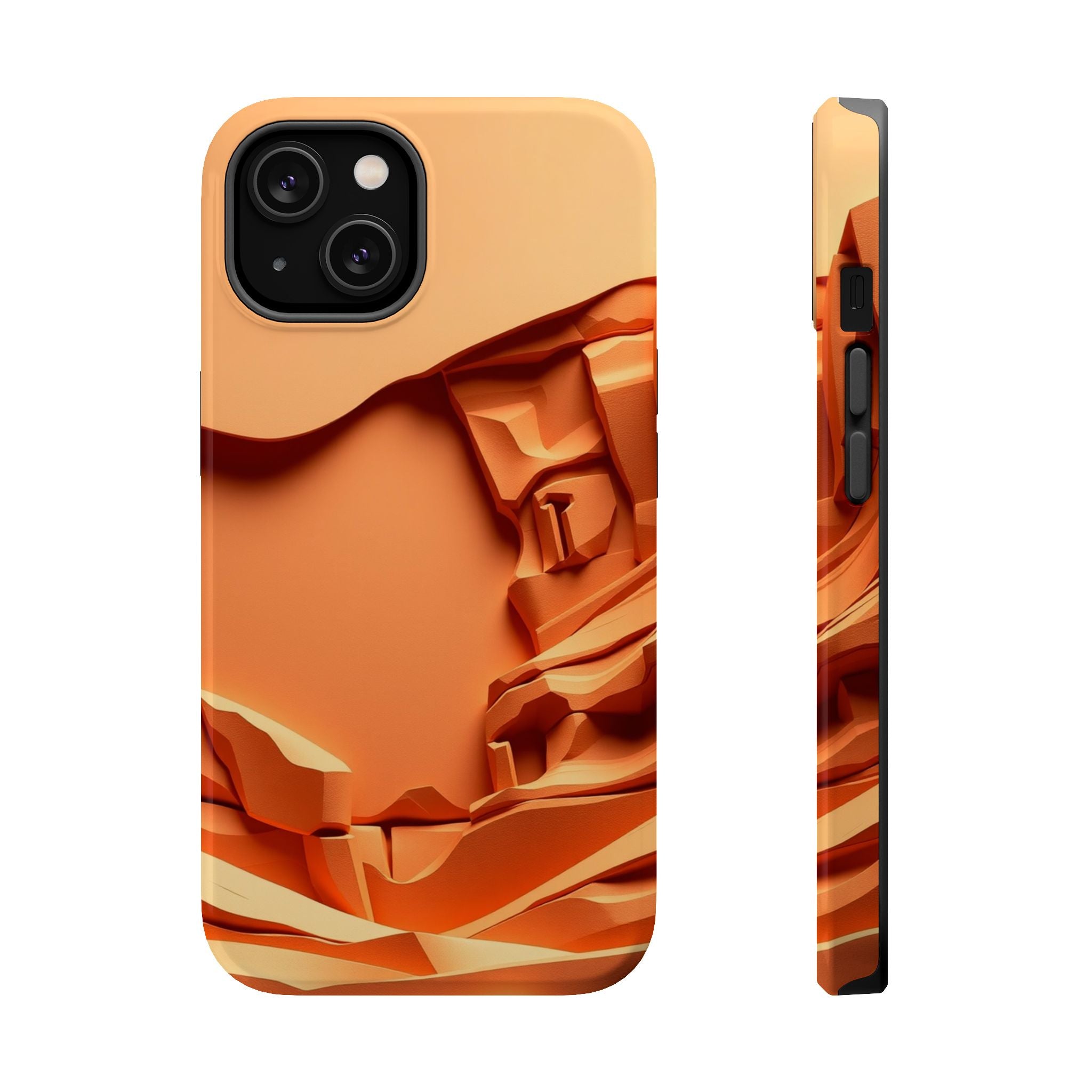 iPhone Burnt Orange And Sand Canyon Wall Slim Everyday iPhone 12 · iPhone Case