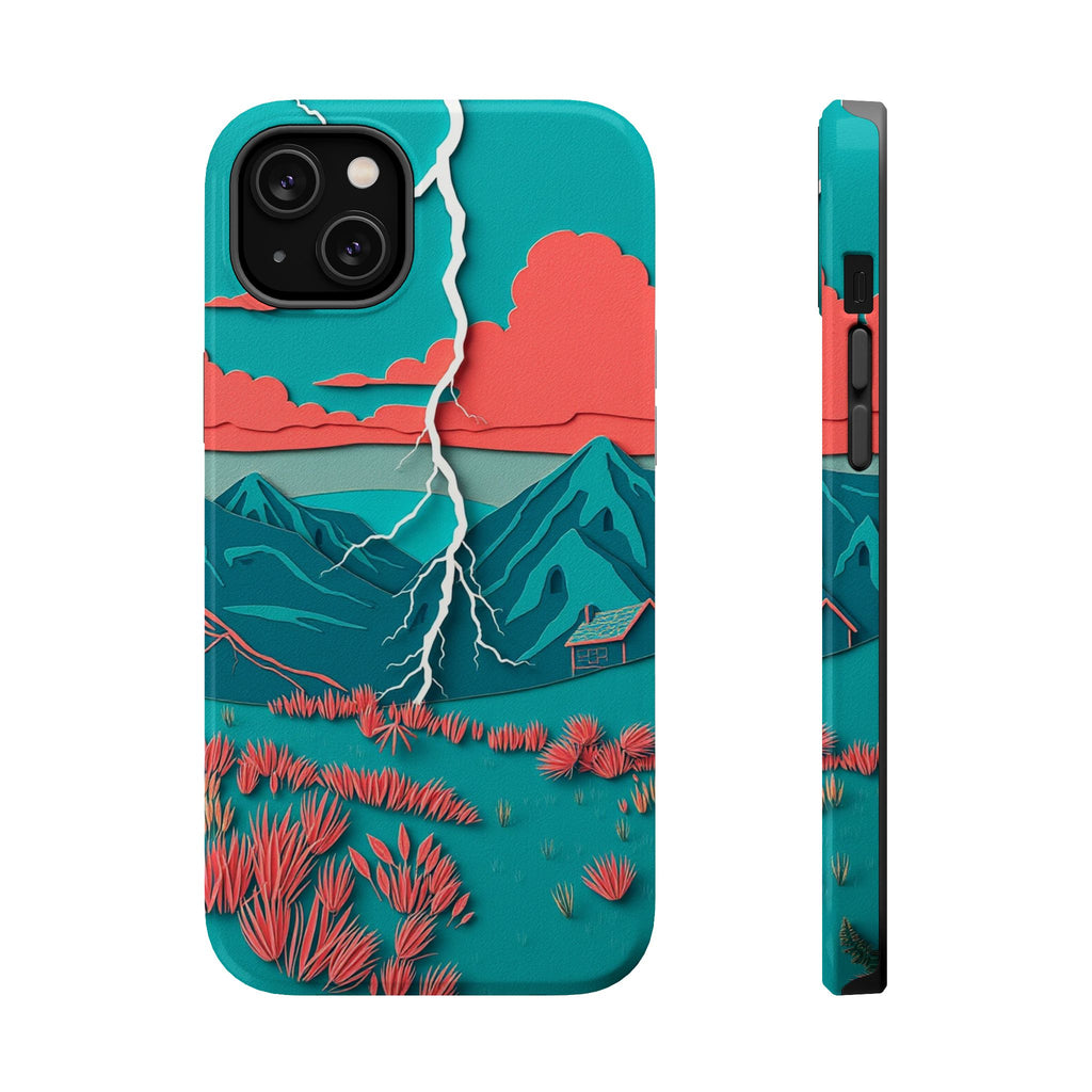 iPhone Prairie Lightning Paper Cut Art Slim Everyday Designer Case · iPhone Case