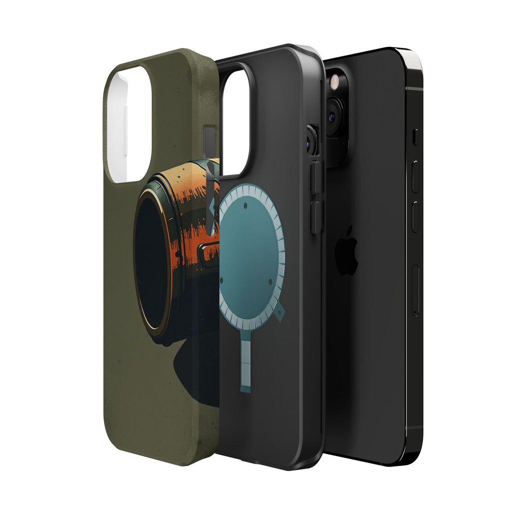 iPhone Charcoal And Copper Vintage Postcard Slim Everyday Designer Case · iPhone