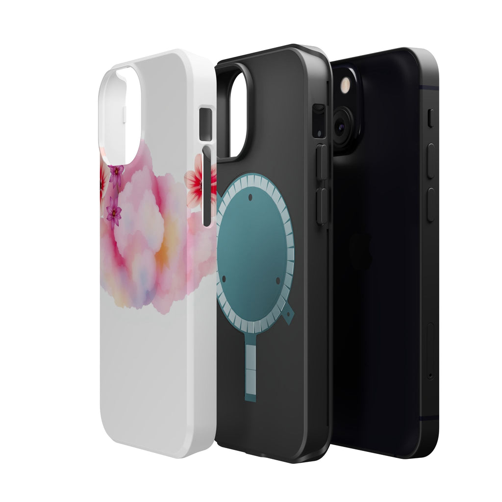 iPhone Pastel Floral Cloud Vibrant Watercolor Carry Case Slim Snap Case · iPhone