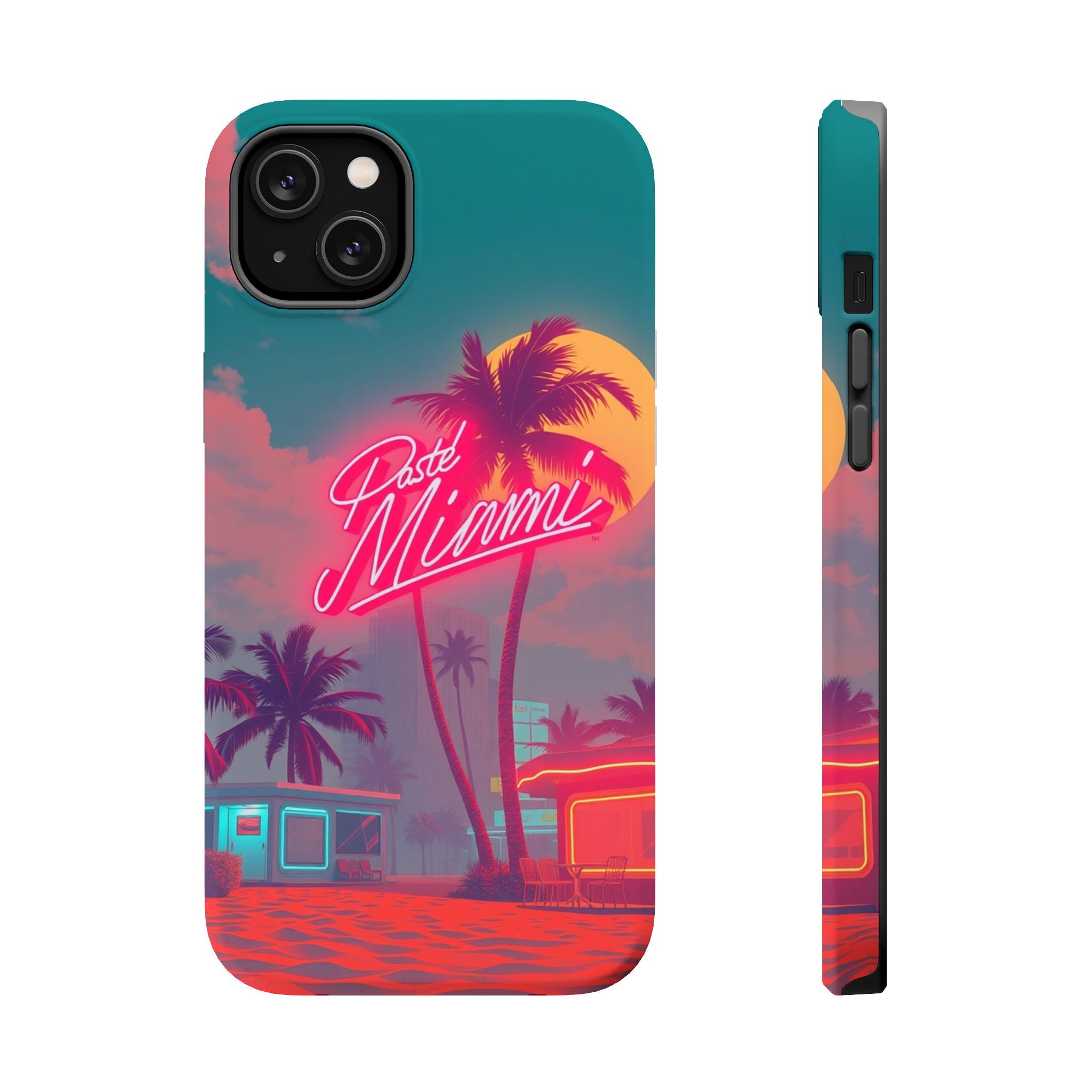 iPhone 1980s Pastel Miami Enchanted Art Slim Everyday Designer Case · iPhone Cas