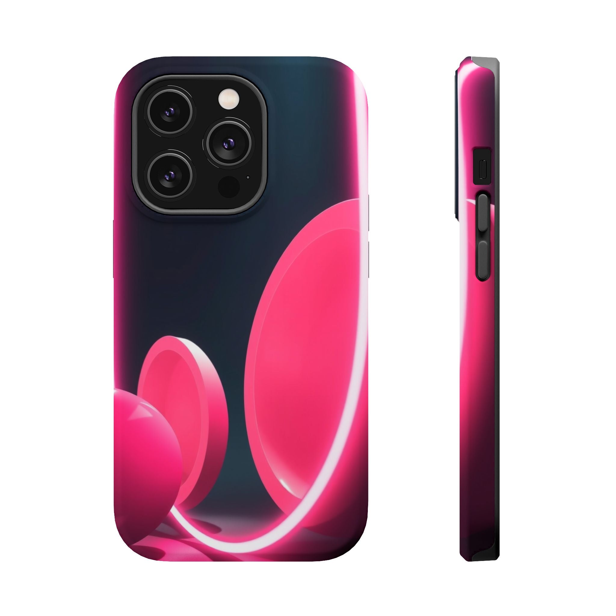 iPhone 1960s Mod Circles Neon Cyberpunk Slim Everyday Designer Case · iPhone Cas