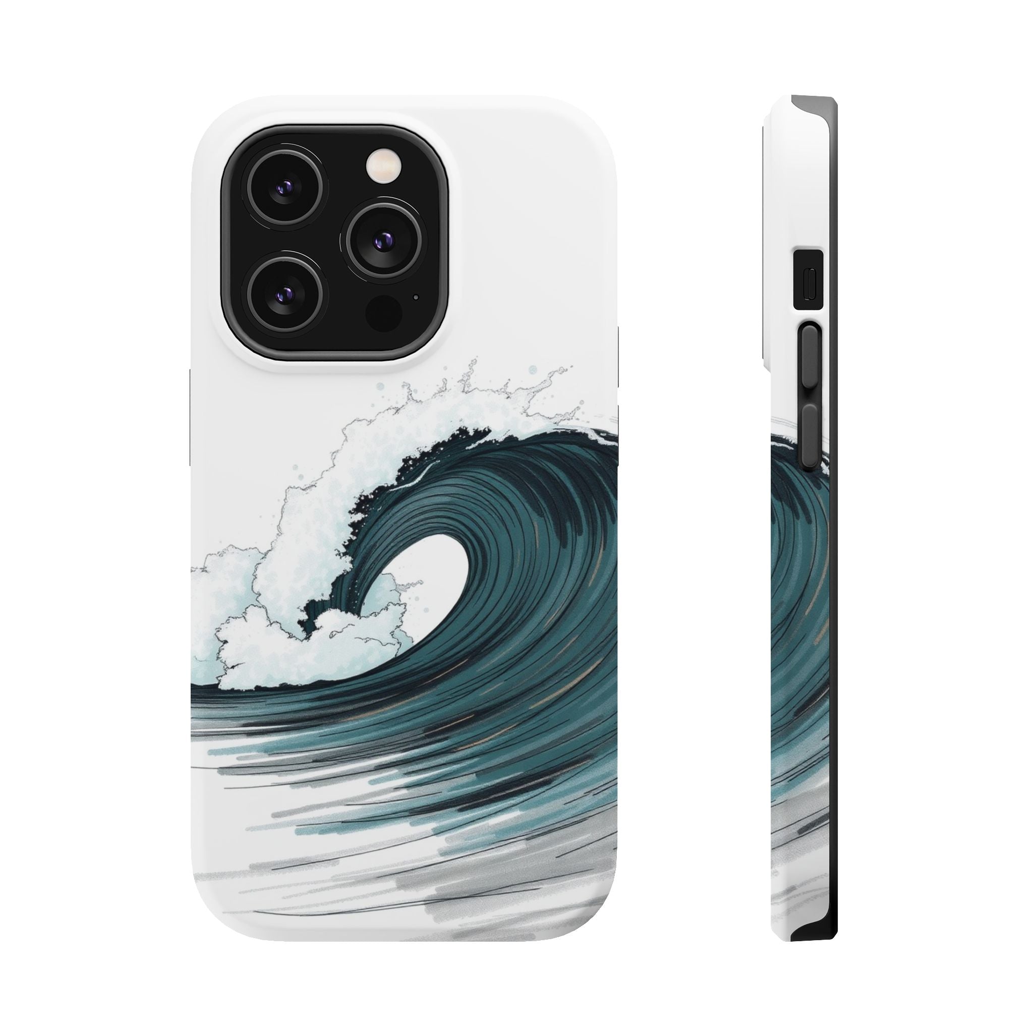 iPhone Ocean Wave Crash Hand-Drawn Sketch Slim iPhone Everyday Designer · iPhone