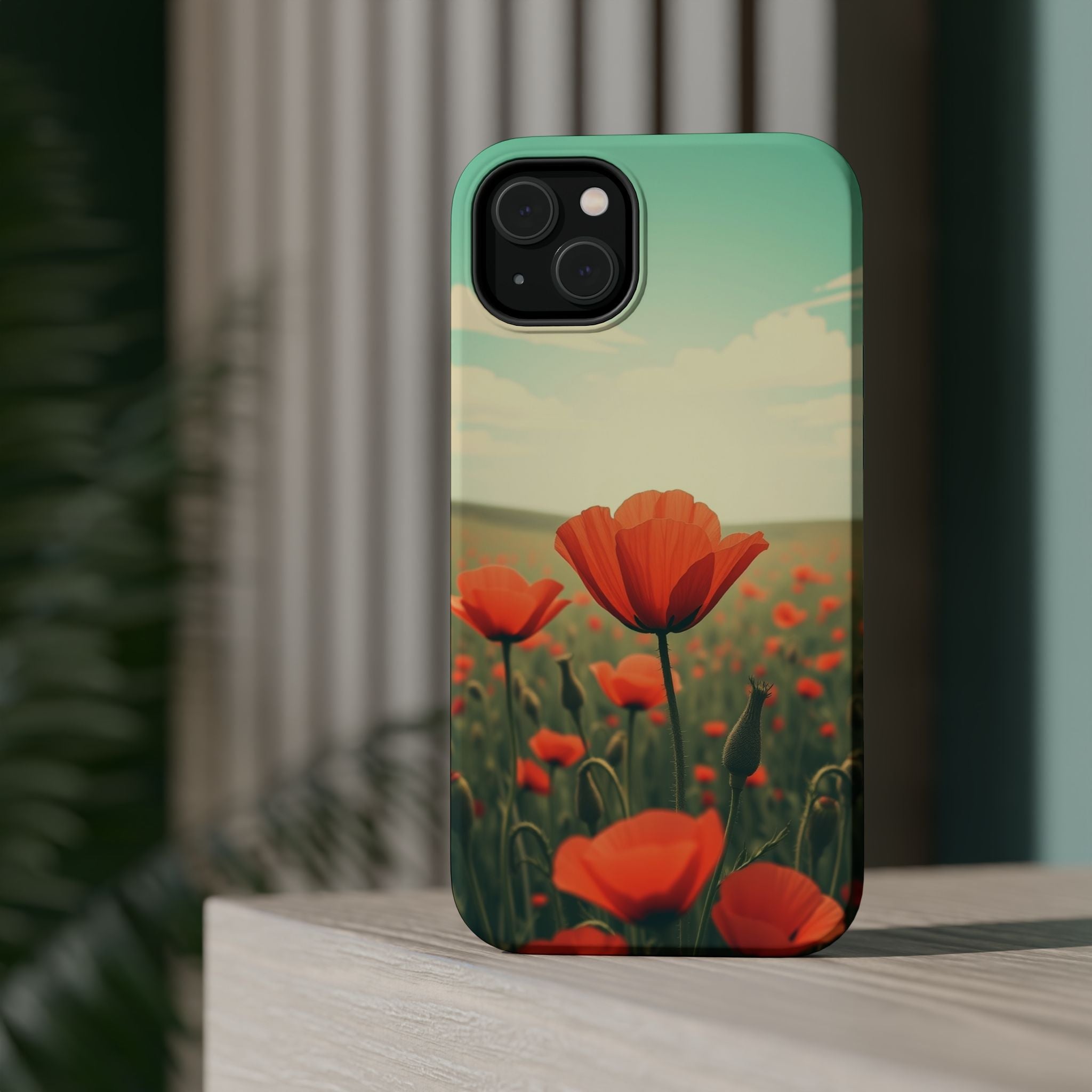 iPhone Radiant Poppy Field Design Bold Modern Everyday Snap Case · iPhone Case