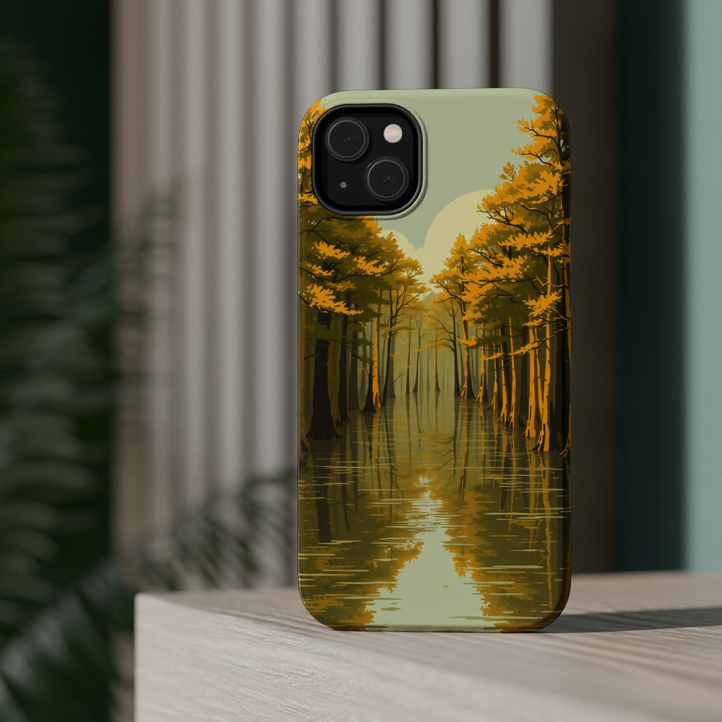 iPhone Cypress Swamp Enchanted Art Bold Modern Everyday Snap Case · iPhone Case