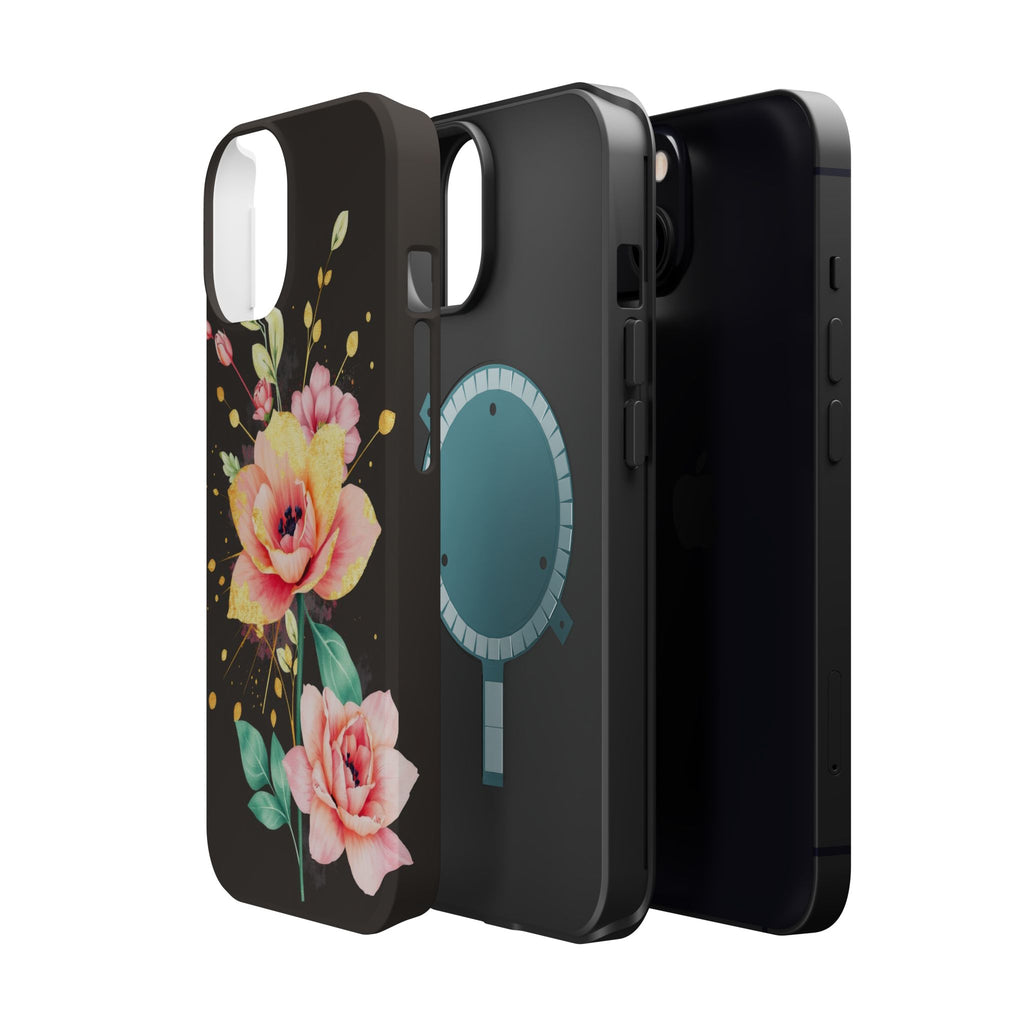 iPhone Earthy Floral Watercolor Splash Design Clean iPhone 14 Minimal · iPhone C