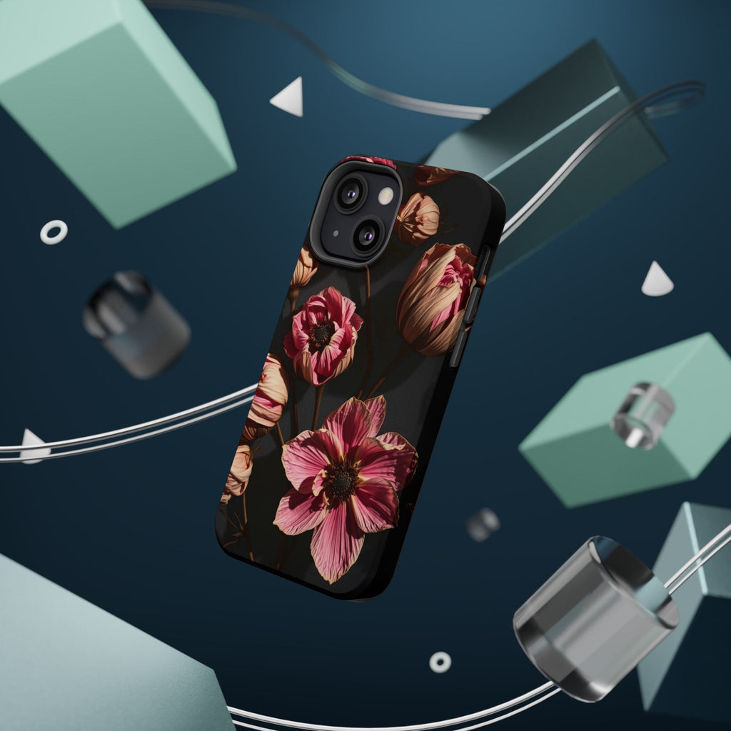 iPhone Dried Flower Flat Lay Electric Art Slim Snap Case · iPhone Case