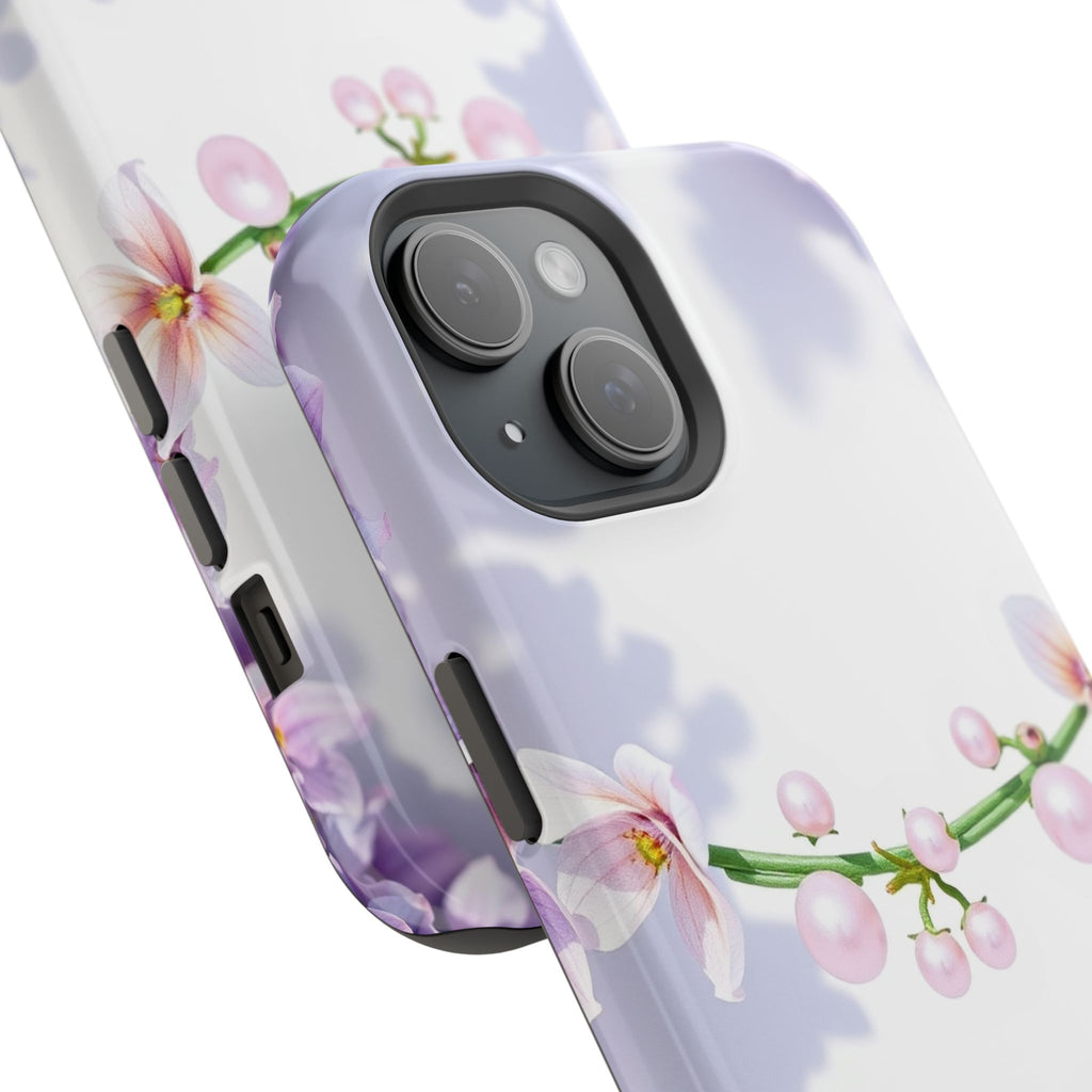 iPhone Vibrant Floral Crown Design Clean Minimal Snap Cas Slim Snap Case · iPhon