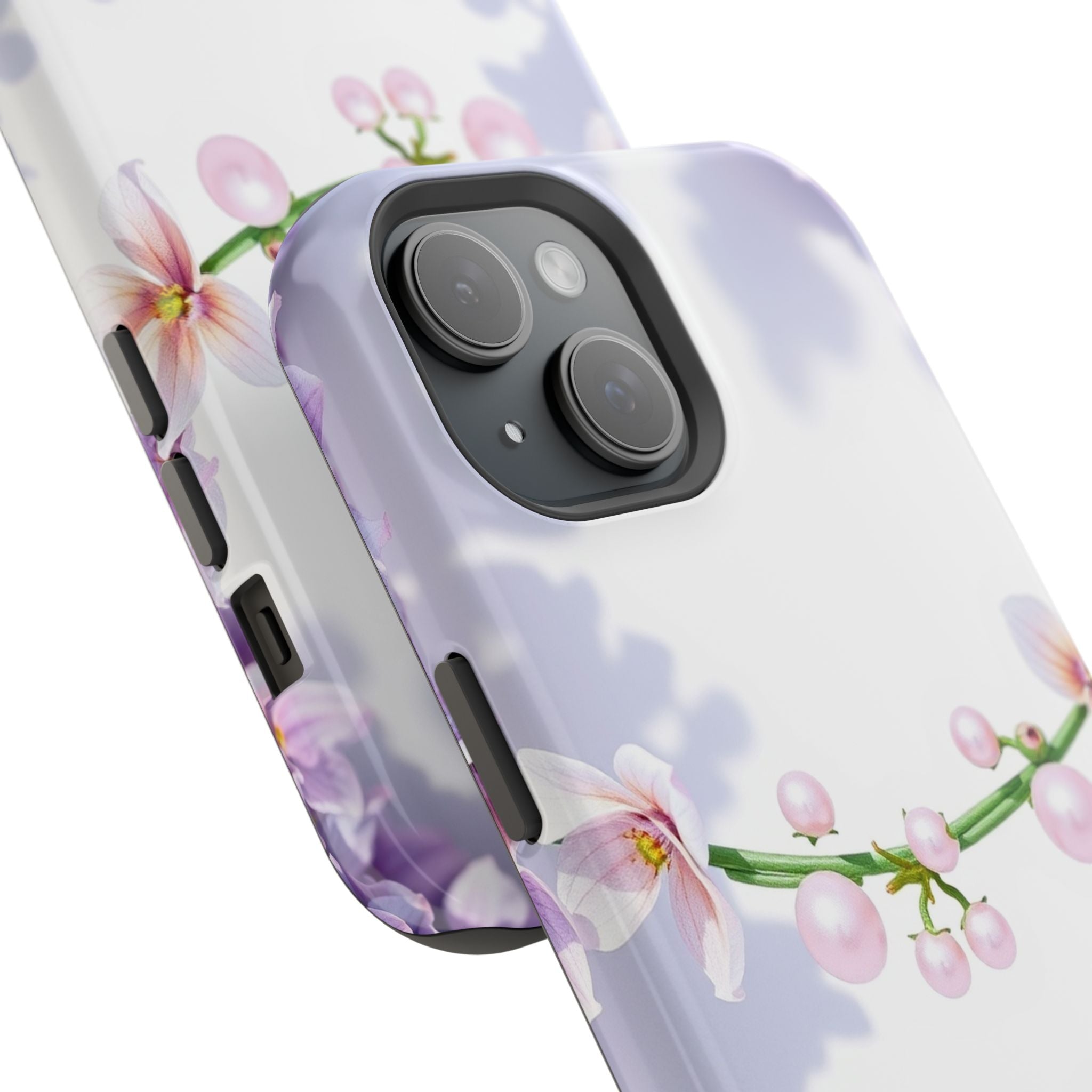 iPhone Vibrant Floral Crown Design Clean Minimal Snap Cas Slim Snap Case · iPhon