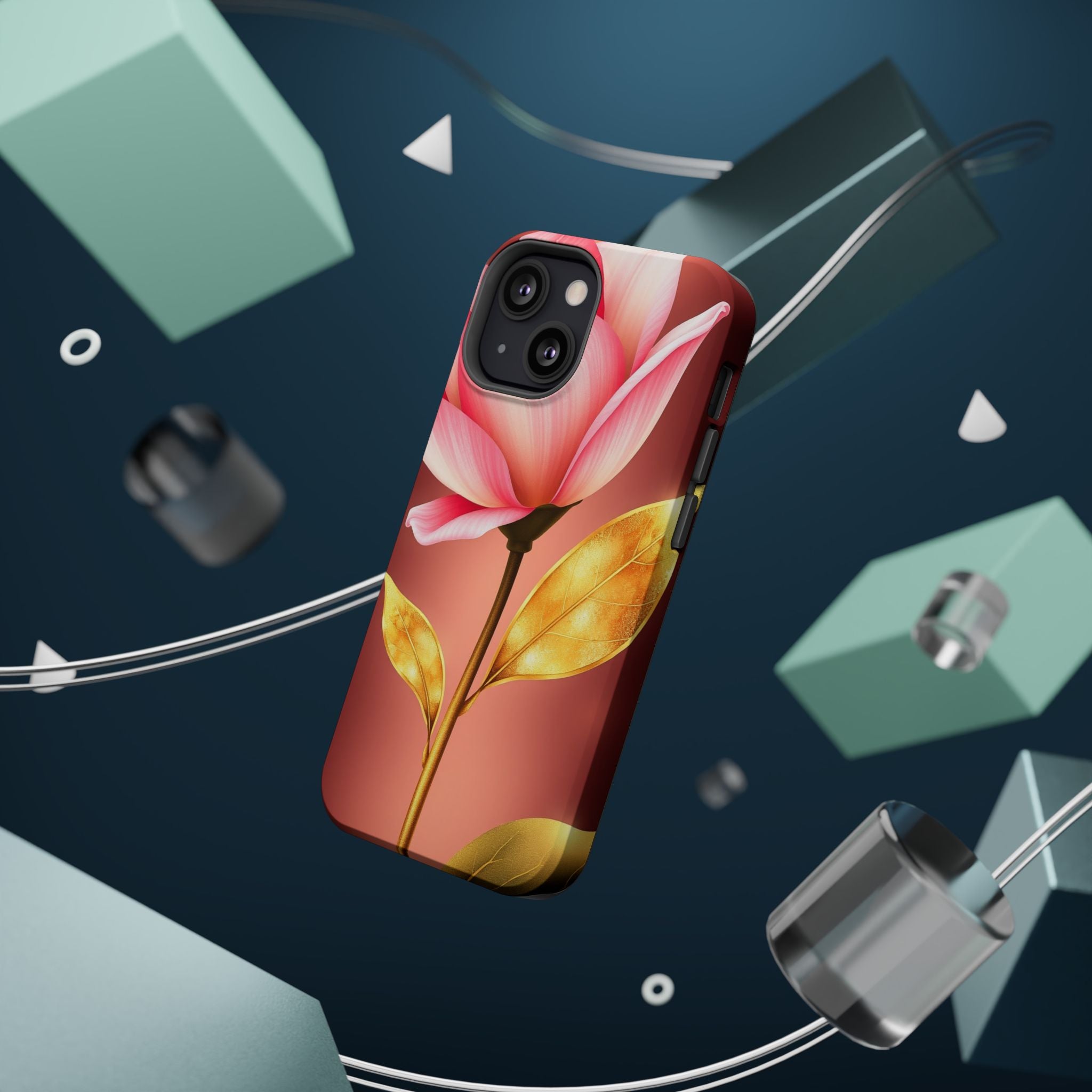 iPhone Dreamy Bloom and Leaf Design 14 Slim Everyday Designer Case · iPhone Case