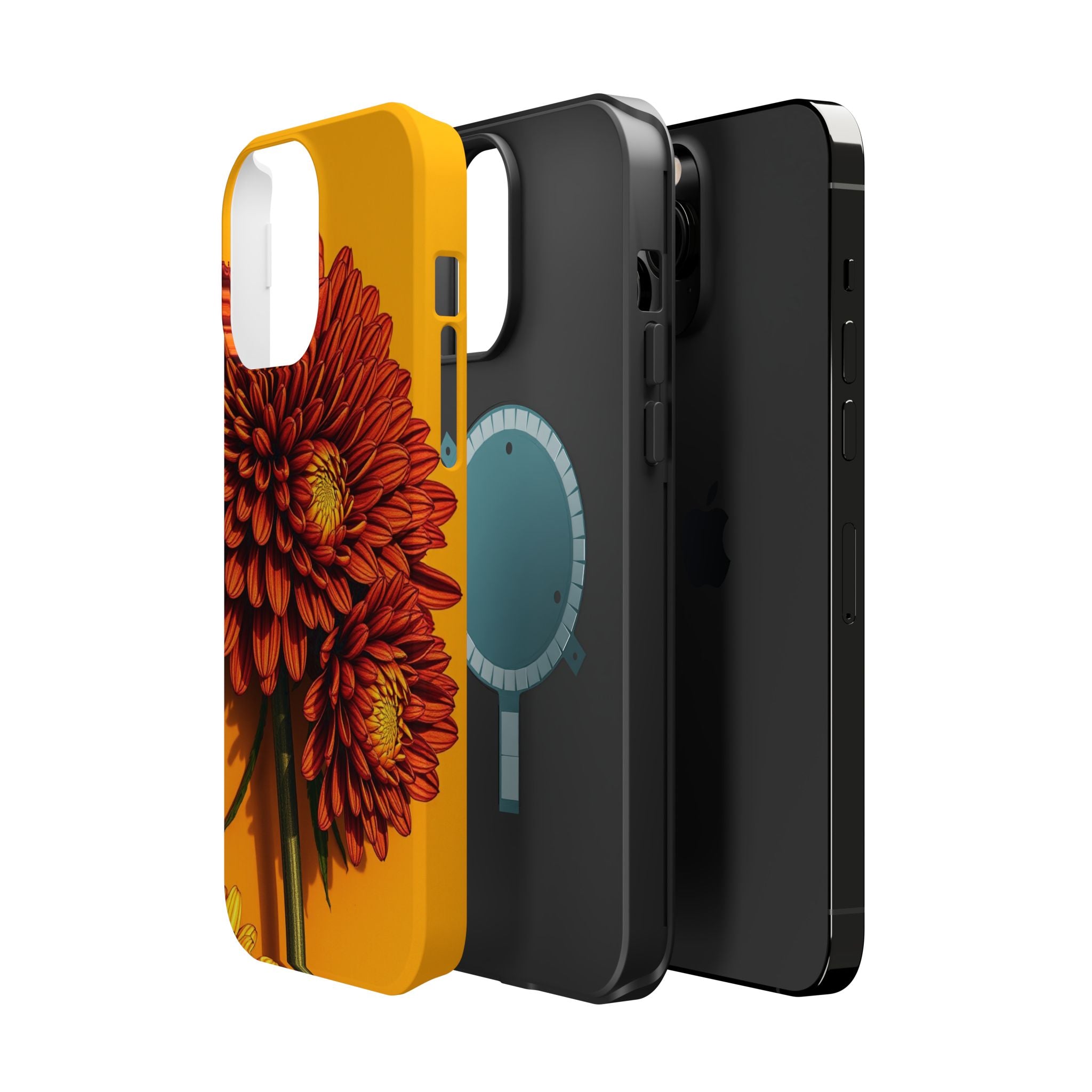 iPhone Mustard And Rust Ranunculus Stack Slim Everyday iPhone 14 · iPhone Case