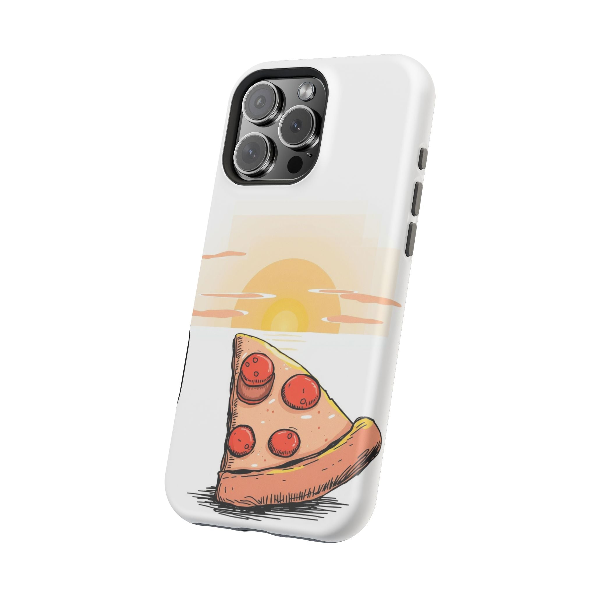 iPhone Earthy Pizza Slice Sunset Design Slim Everyday Designer Case · iPhone Cas