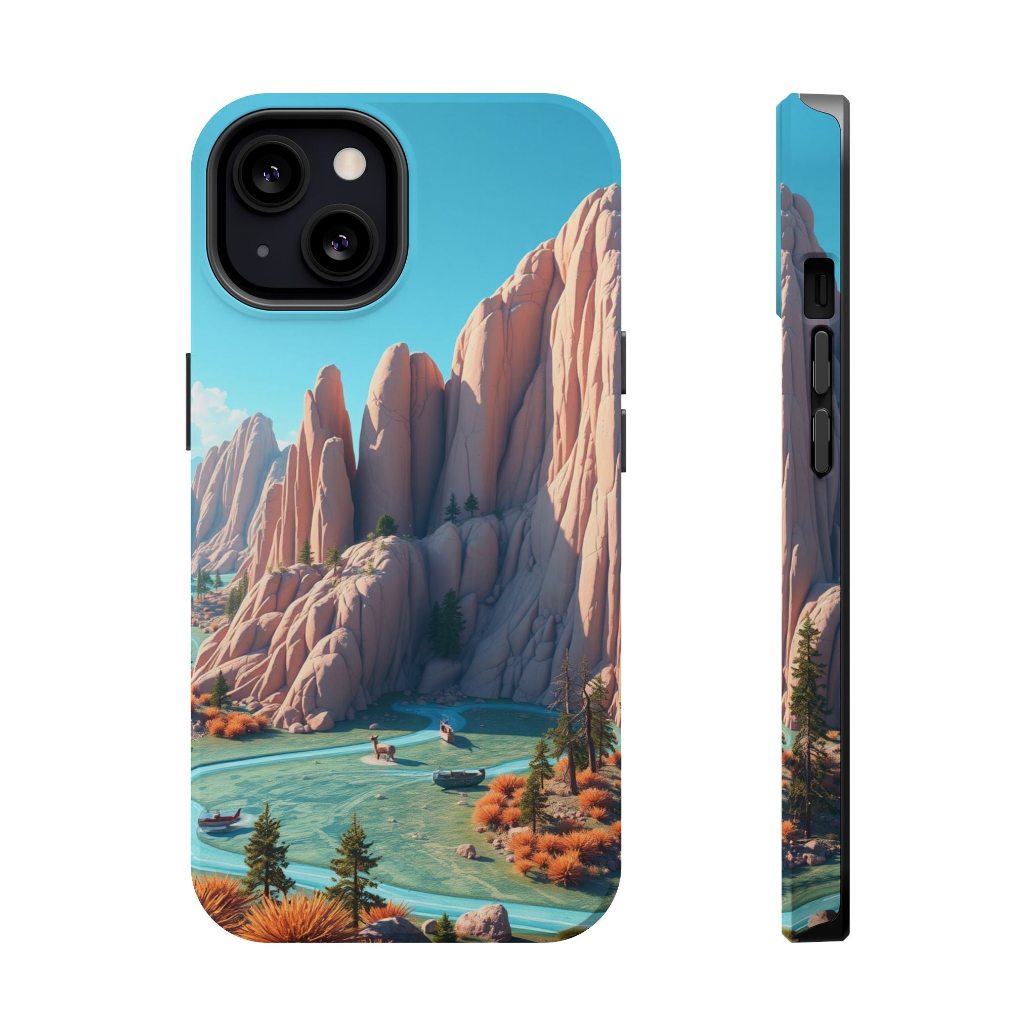 iPhone Pine Ridge Electric Art Slim Everyday Designer Case · iPhone Case