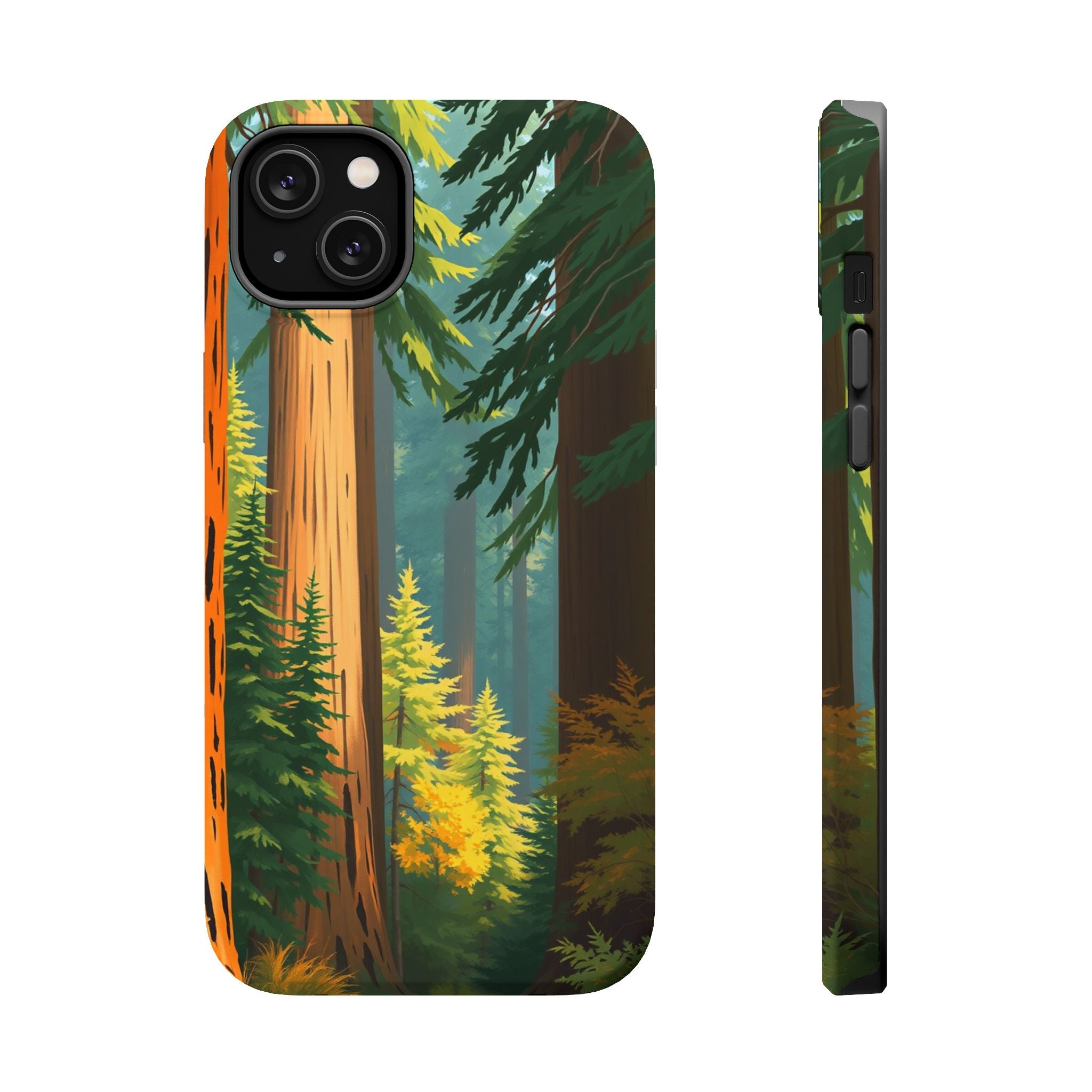 iPhone Redwood Forest Oil Painting Impressionist Clean iPhone Minimal · iPhone C