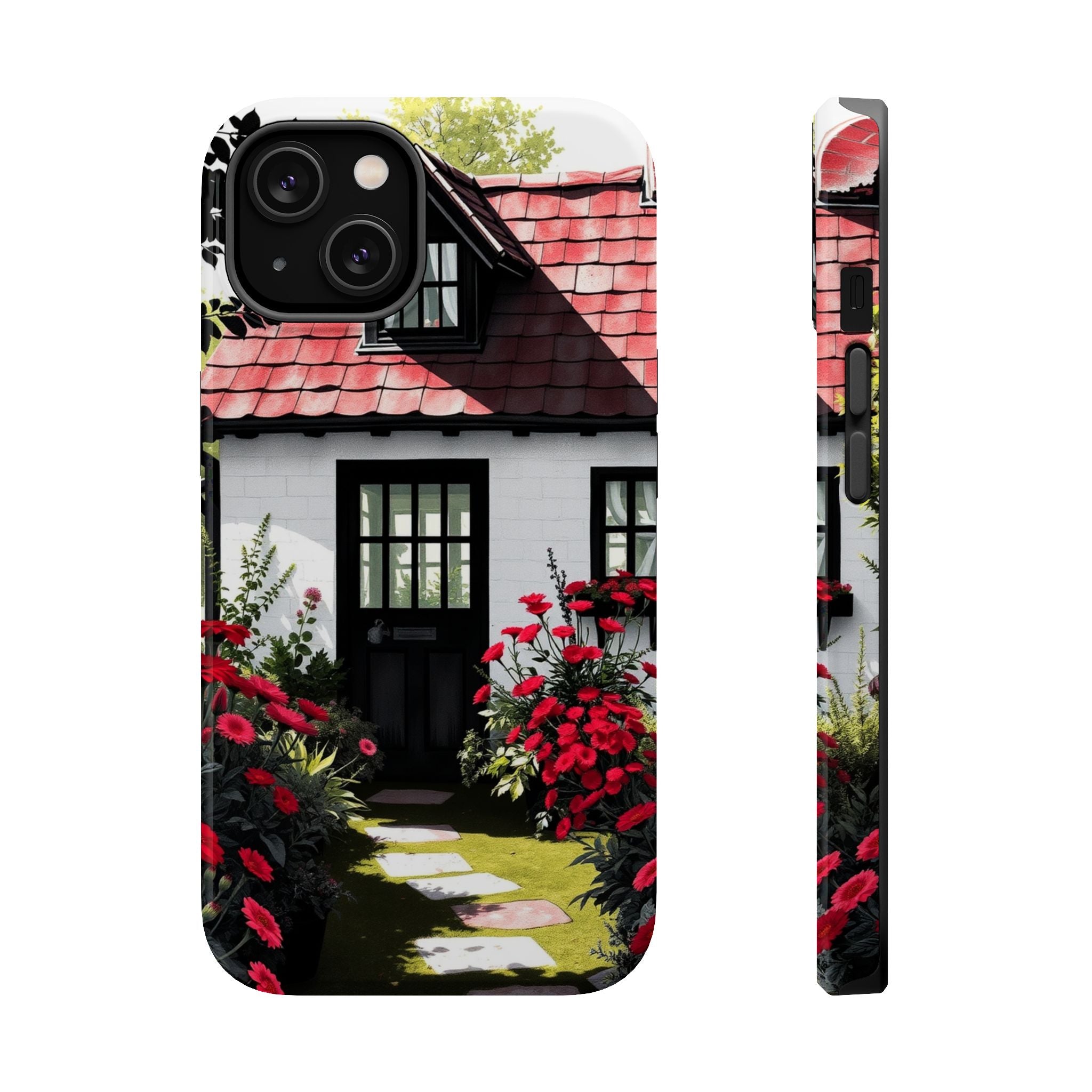 iPhone Cottage Garden Vibrant Watercolor Slim Snap Case · iPhone Case