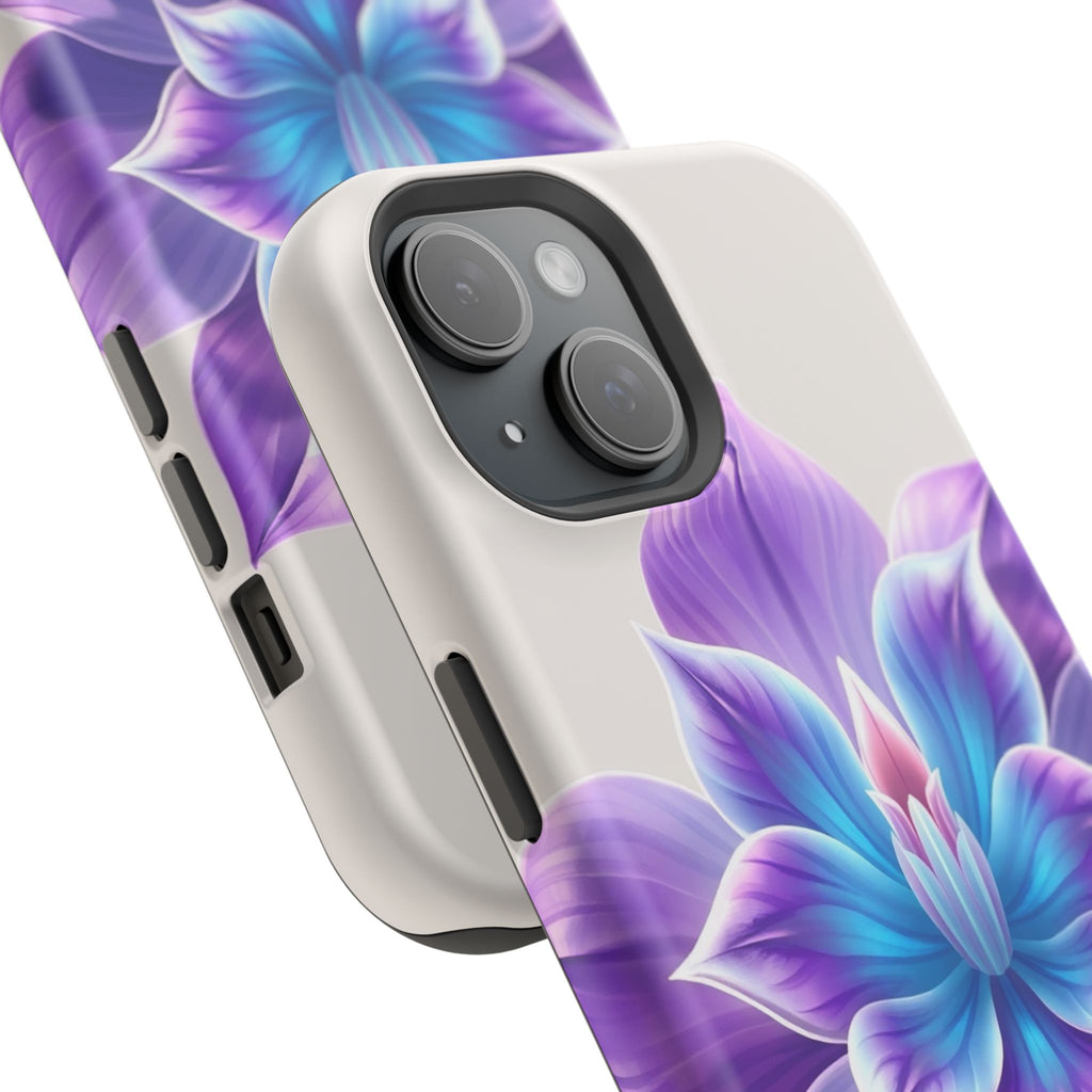 iPhone Dreamy Neon Floral Design 10 Slim Everyday Designer Case · iPhone Case