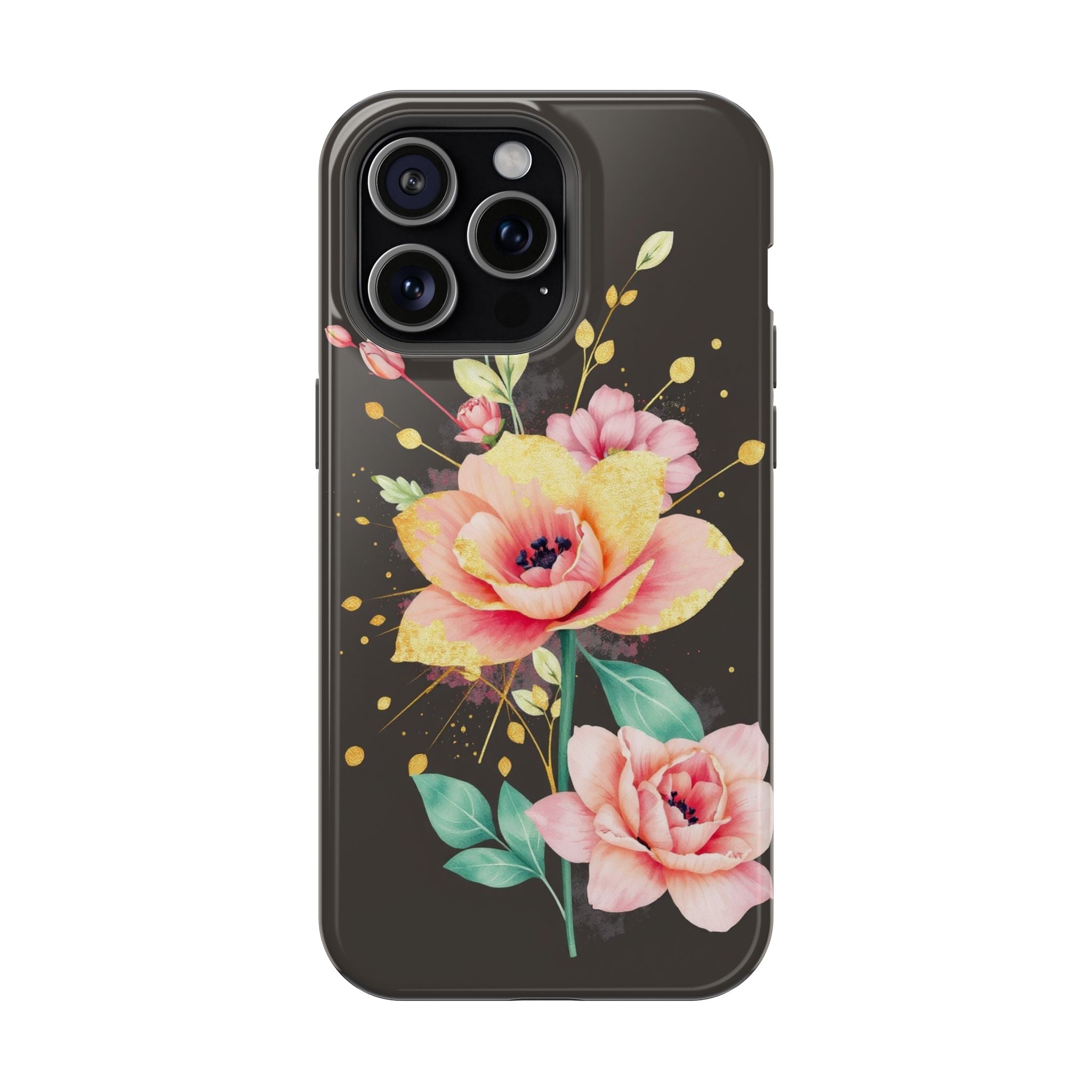 iPhone Earthy Floral Watercolor Splash Design Clean iPhone 14 Minimal · iPhone C