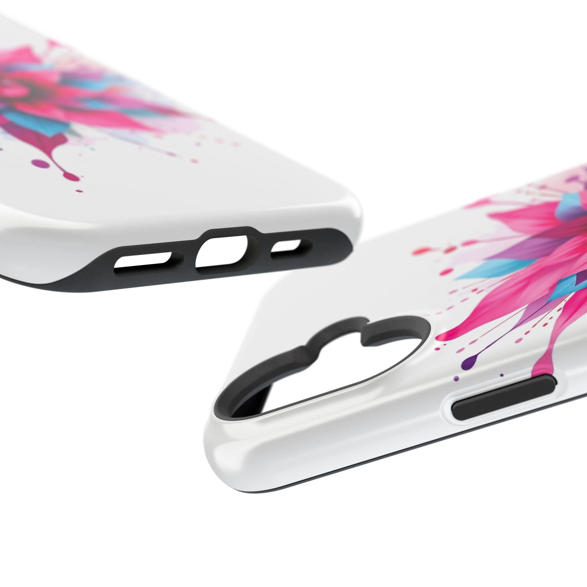iPhone Floral Watercolor Splash Electric Art Slim iPhone Everyday · iPhone Case