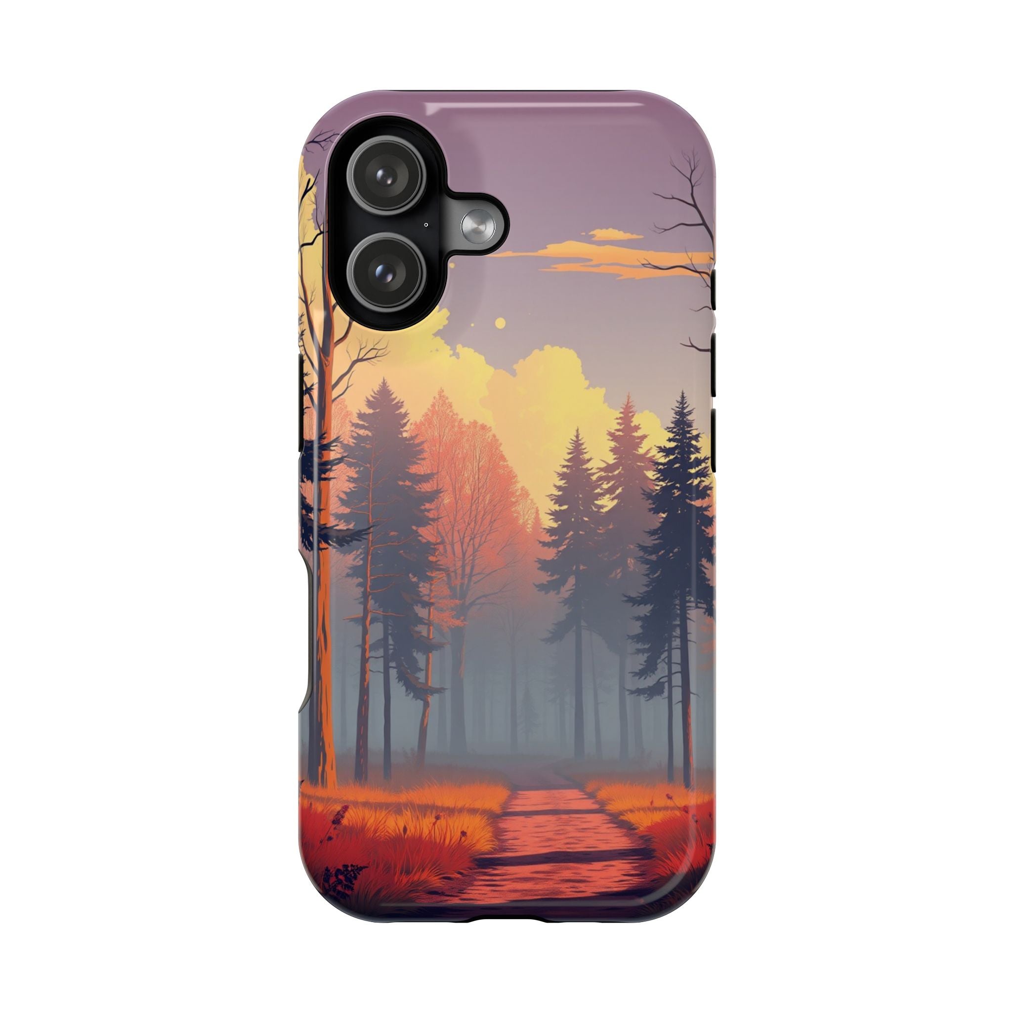 iPhone Vibrant Misty Forest Path Design Slim Everyday iPhone Designer · iPhone C