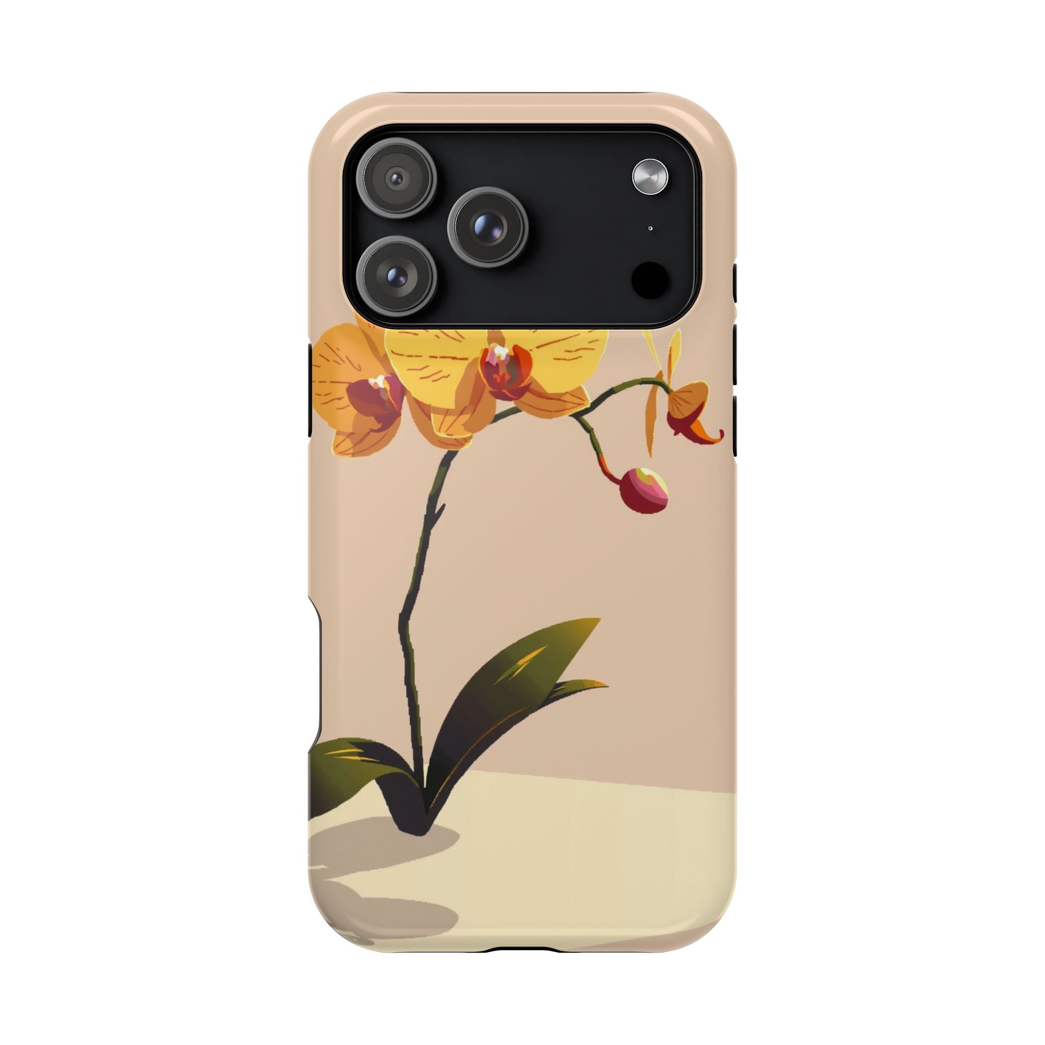 iPhone Orchid Study Pixel Art -Bit Bold Modern Everyday Snap Case · iPhone Case