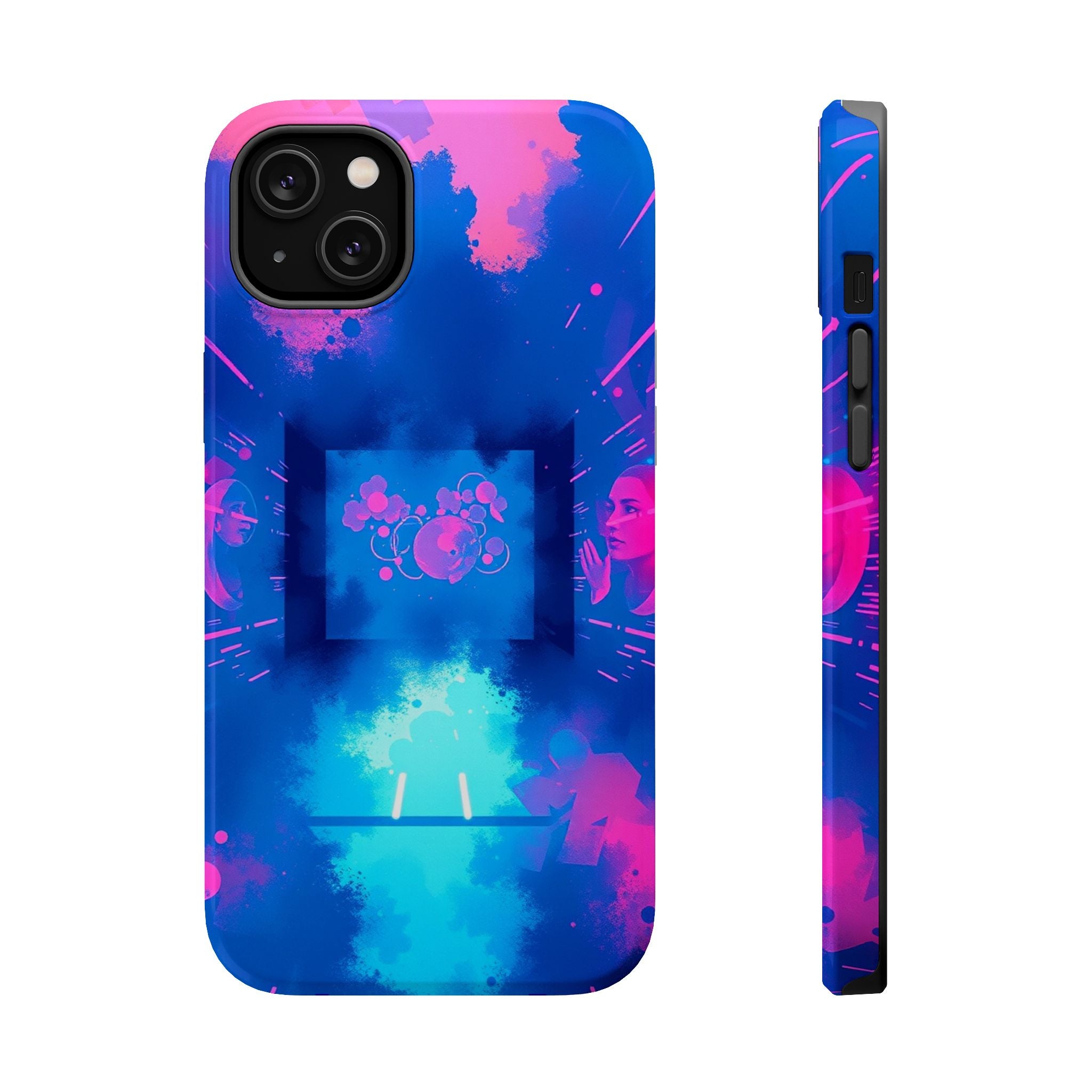 iPhone Digital Noise Vibrant Watercolor Slim Everyday iPhone Designer · iPhone C