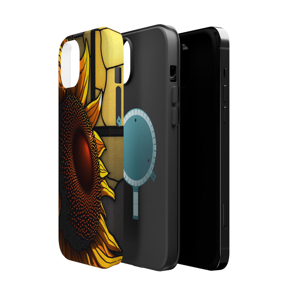 iPhone Sunflower Pop Stained Glass Bold Modern Everyday Snap Case · iPhone Case