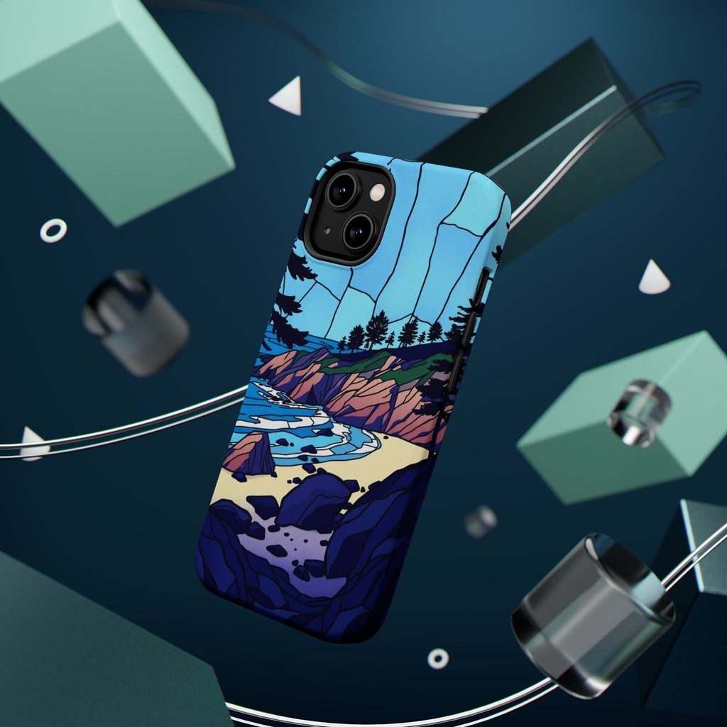 iPhone Indigo And Violet Pebble Beach Slim Everyday iPhone 11 Designer · iPhone