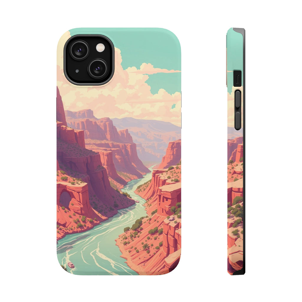 iPhone River Canyon Electric Art Bold Modern Everyday Snap Case · iPhone Case