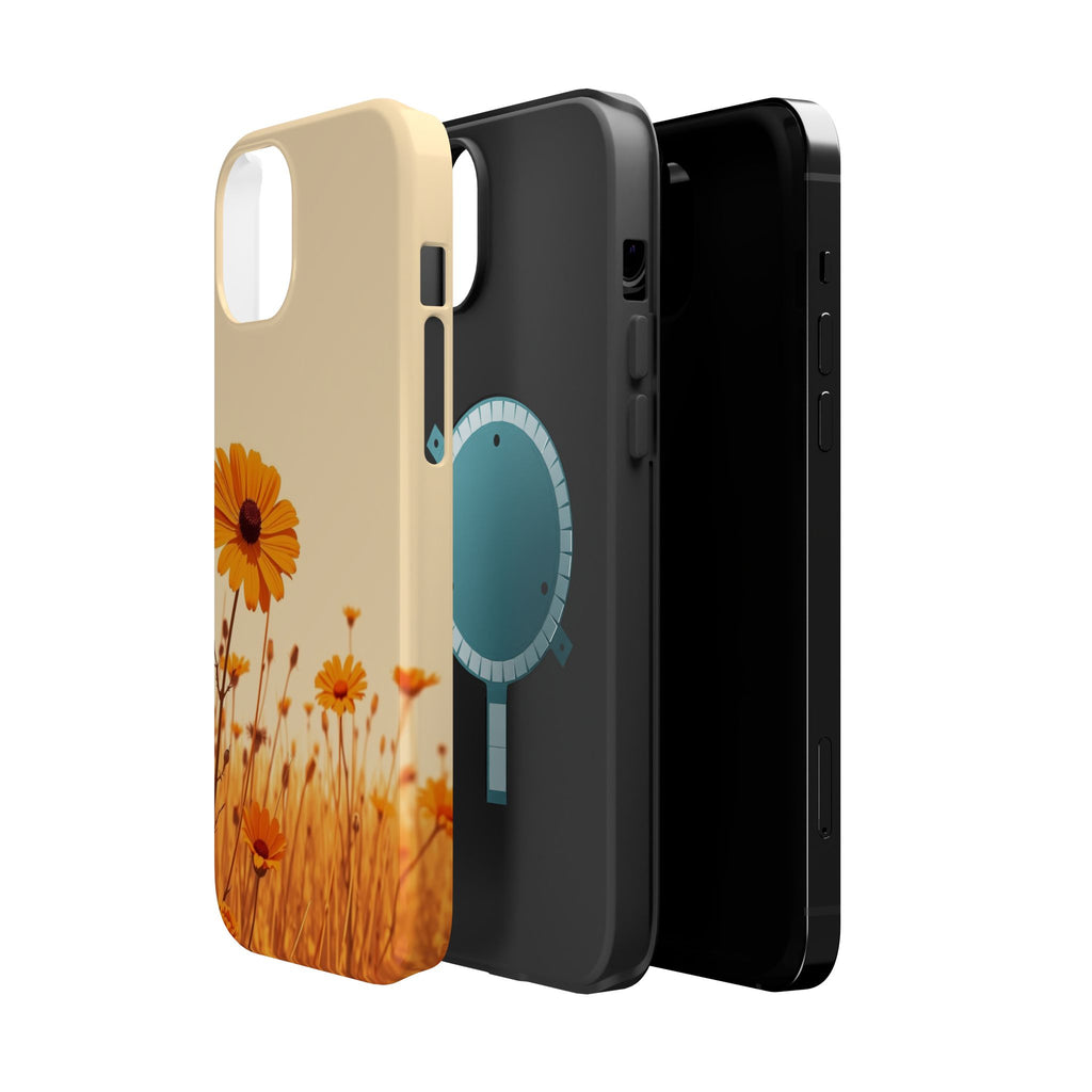 iPhone Wildflower Field Minimalist Line Art Slim Everyday Designer Case · iPhone